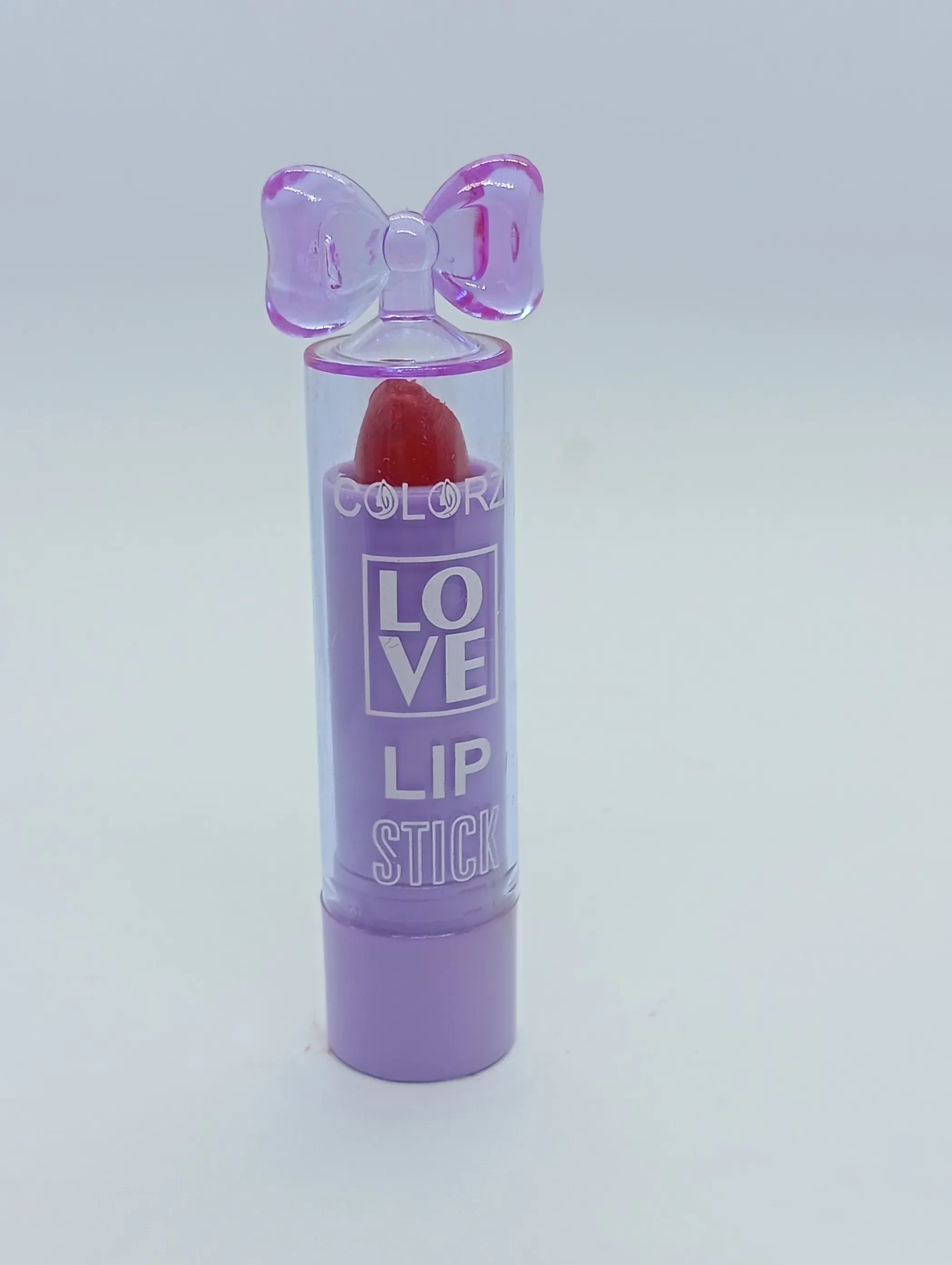 Colorz Love Lipstick – Cute Bow Cap Design, Creamy Red Shade for Daily Use