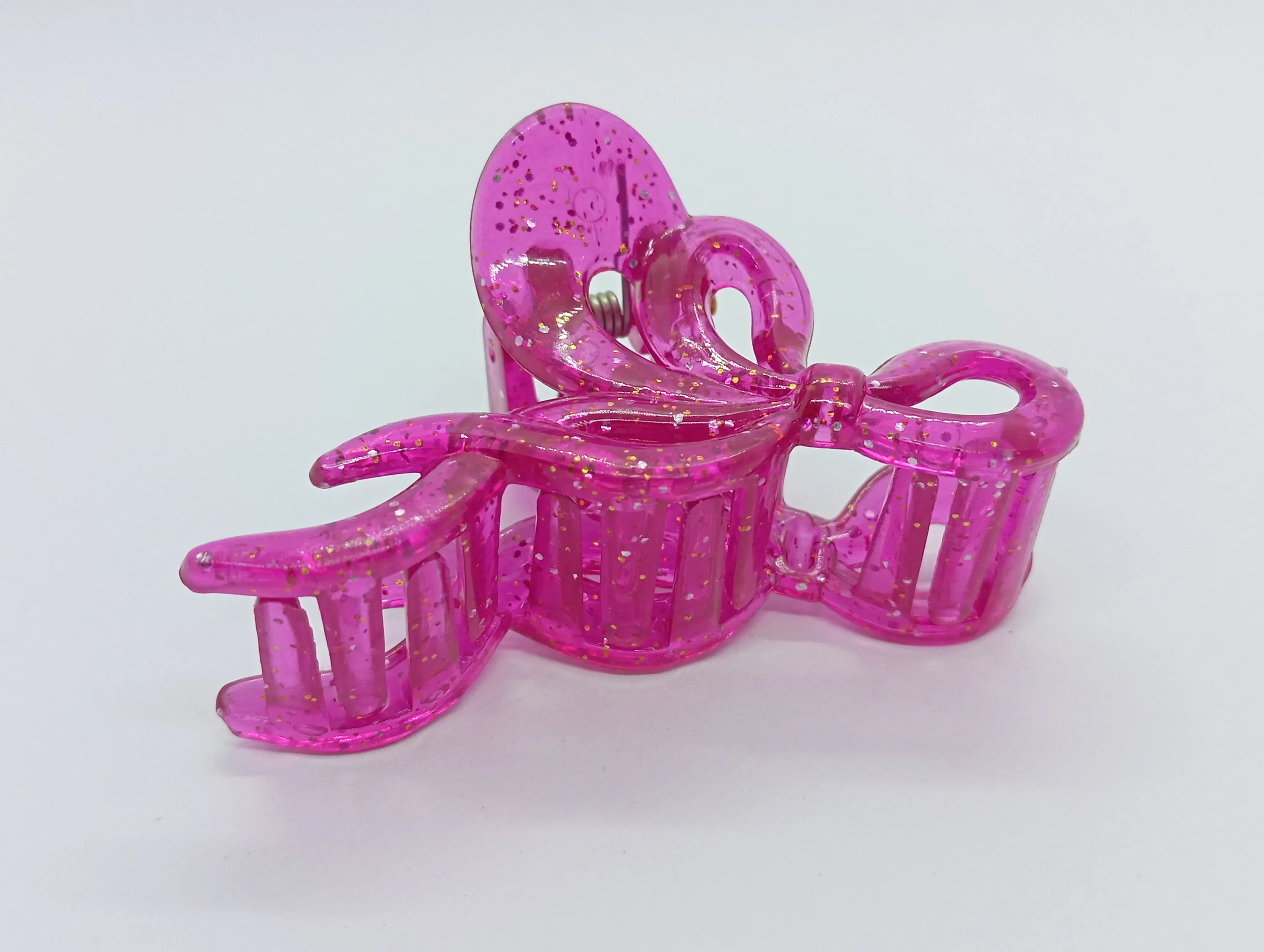 Glitter Bow Hair Claw Clip