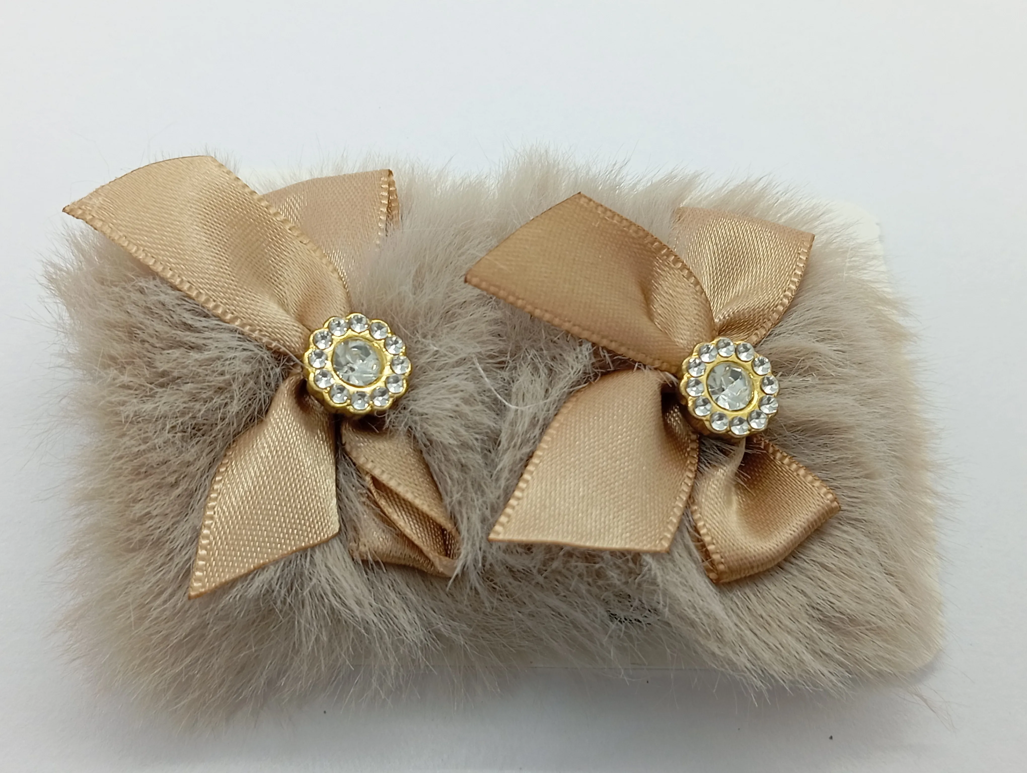 Faux Fur Hair Clips
