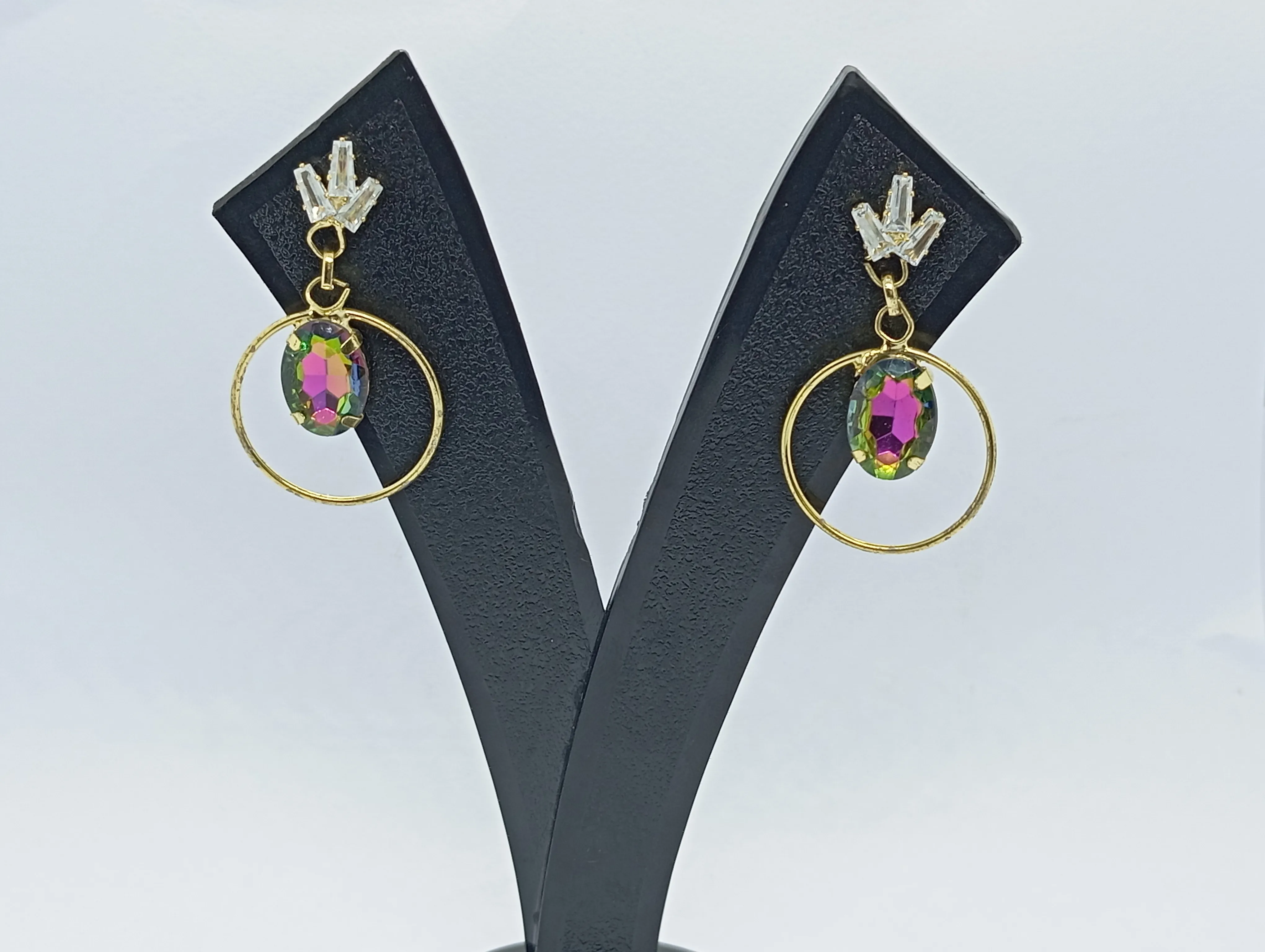 Crystal Hoop Earrings