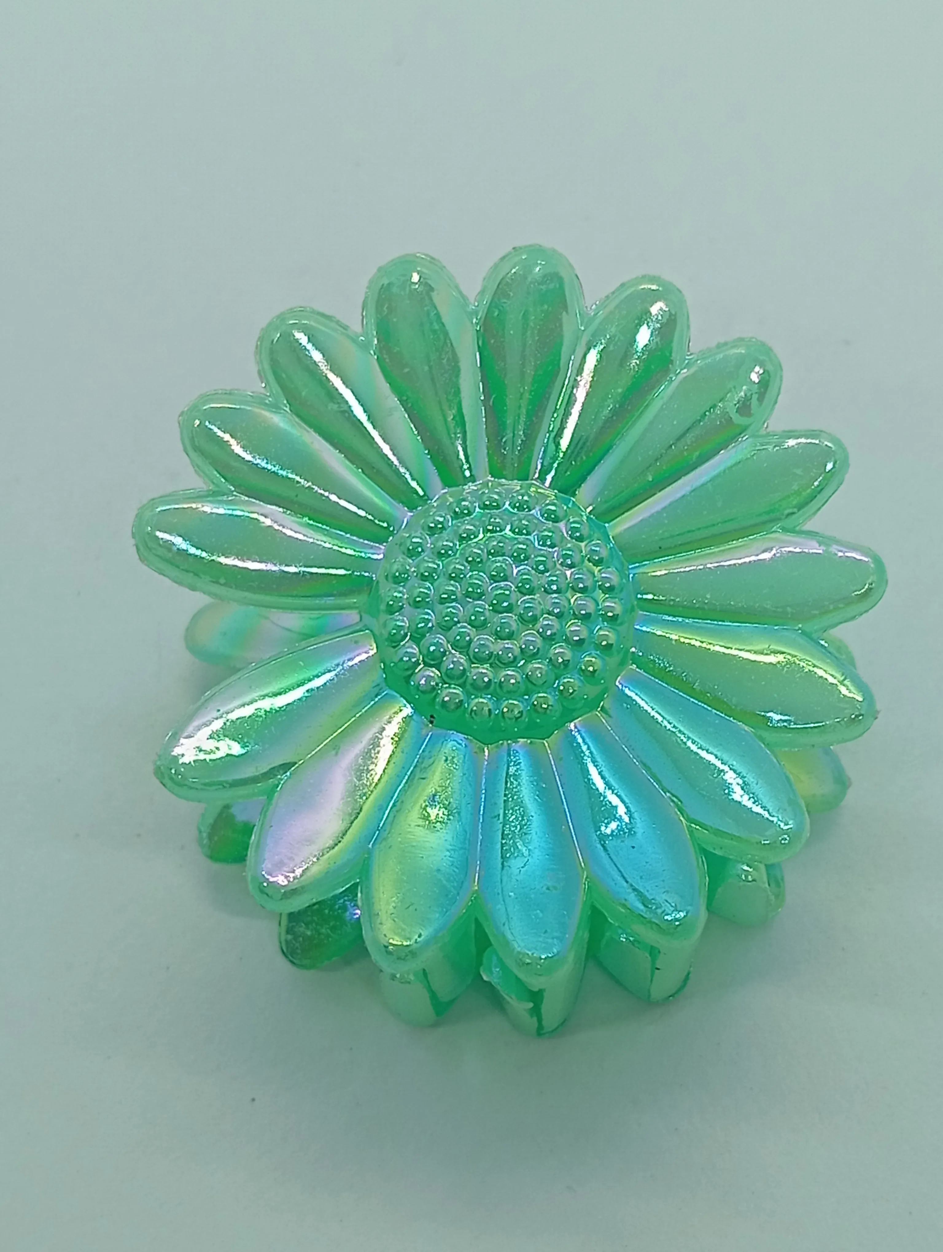 Iridescent Flower Hair Clip