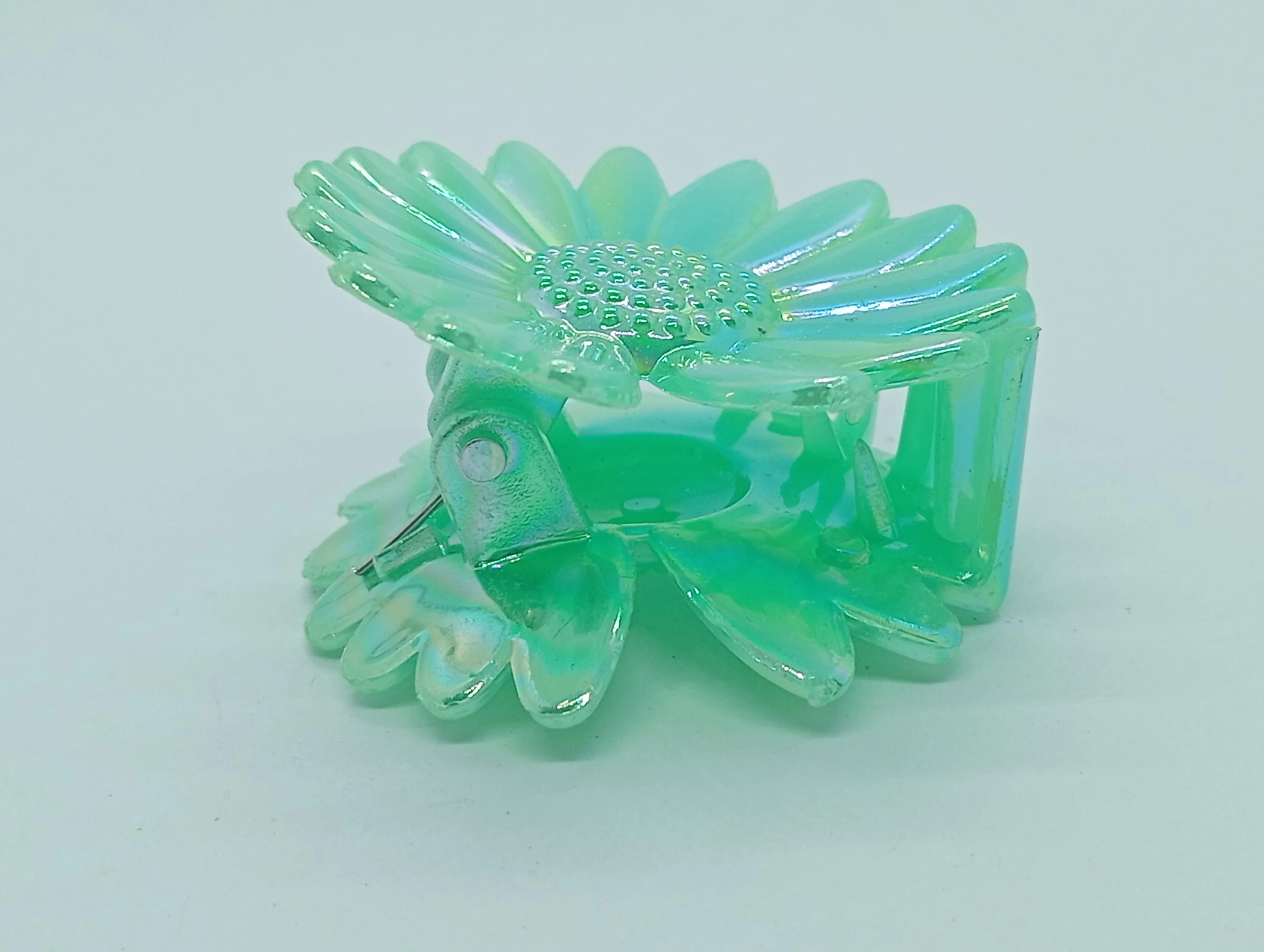 Iridescent Flower Hair Clip