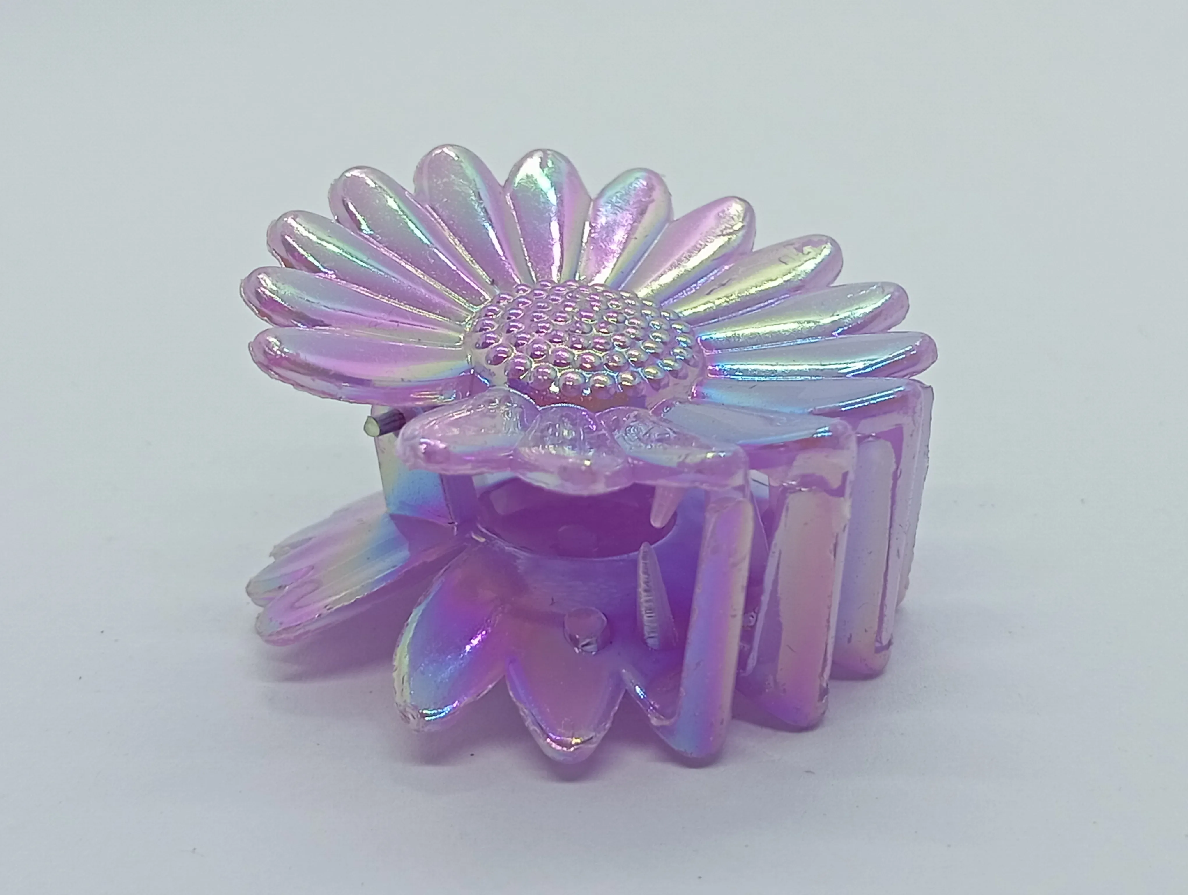 Iridescent Flower Hair Clip