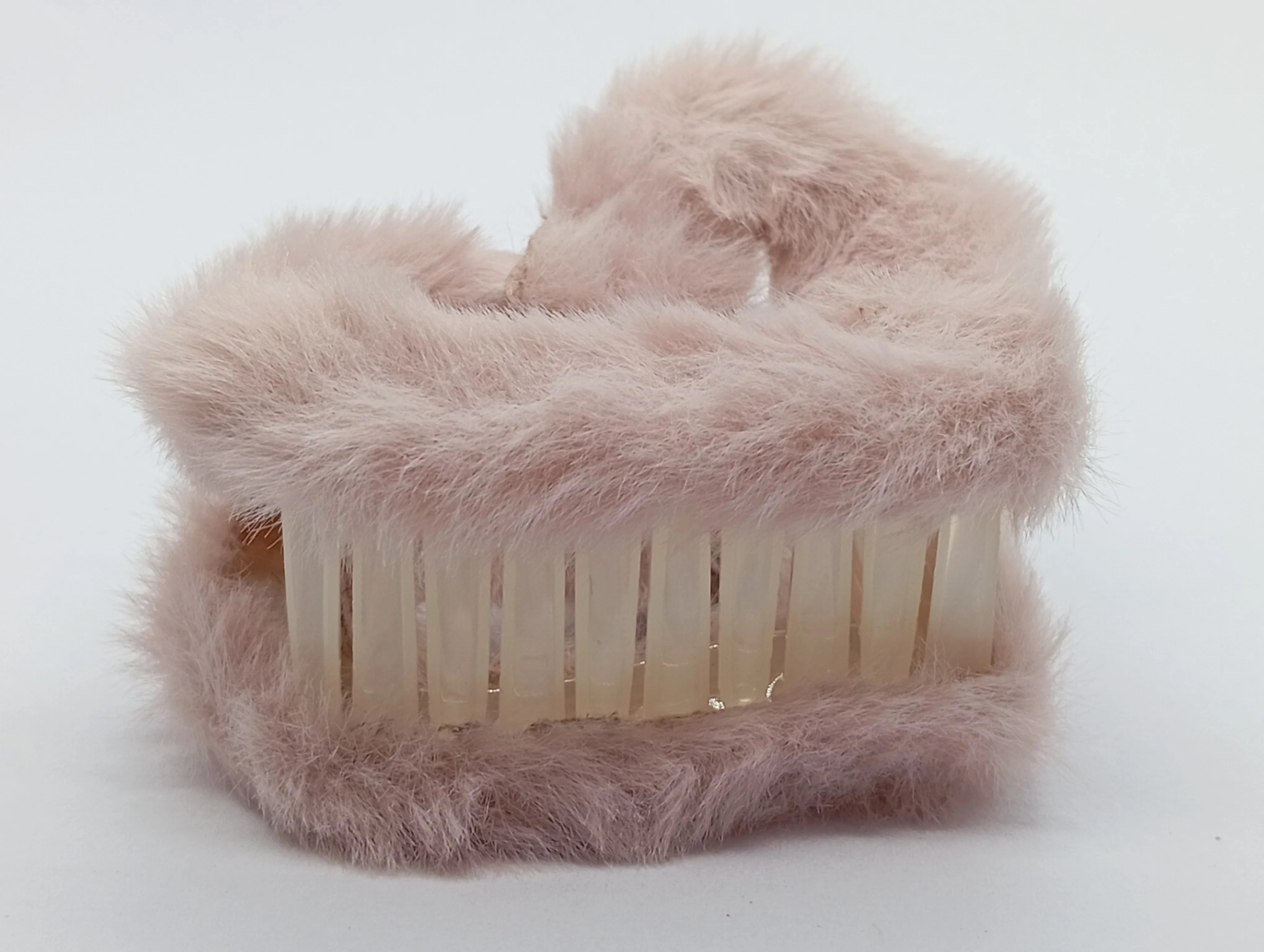 Faux Fur Hair Claw Clip