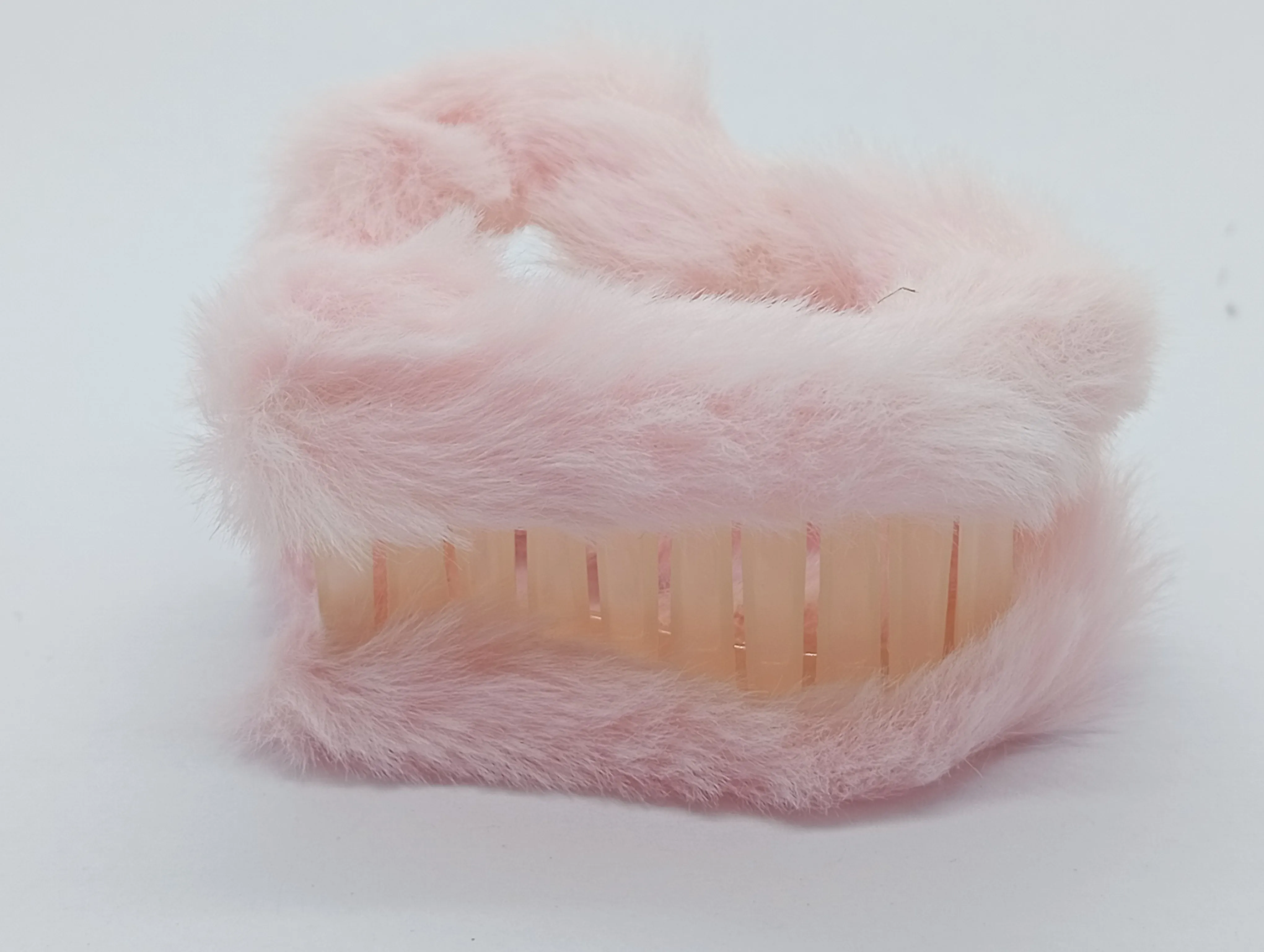 Faux Fur Hair Claw Clip