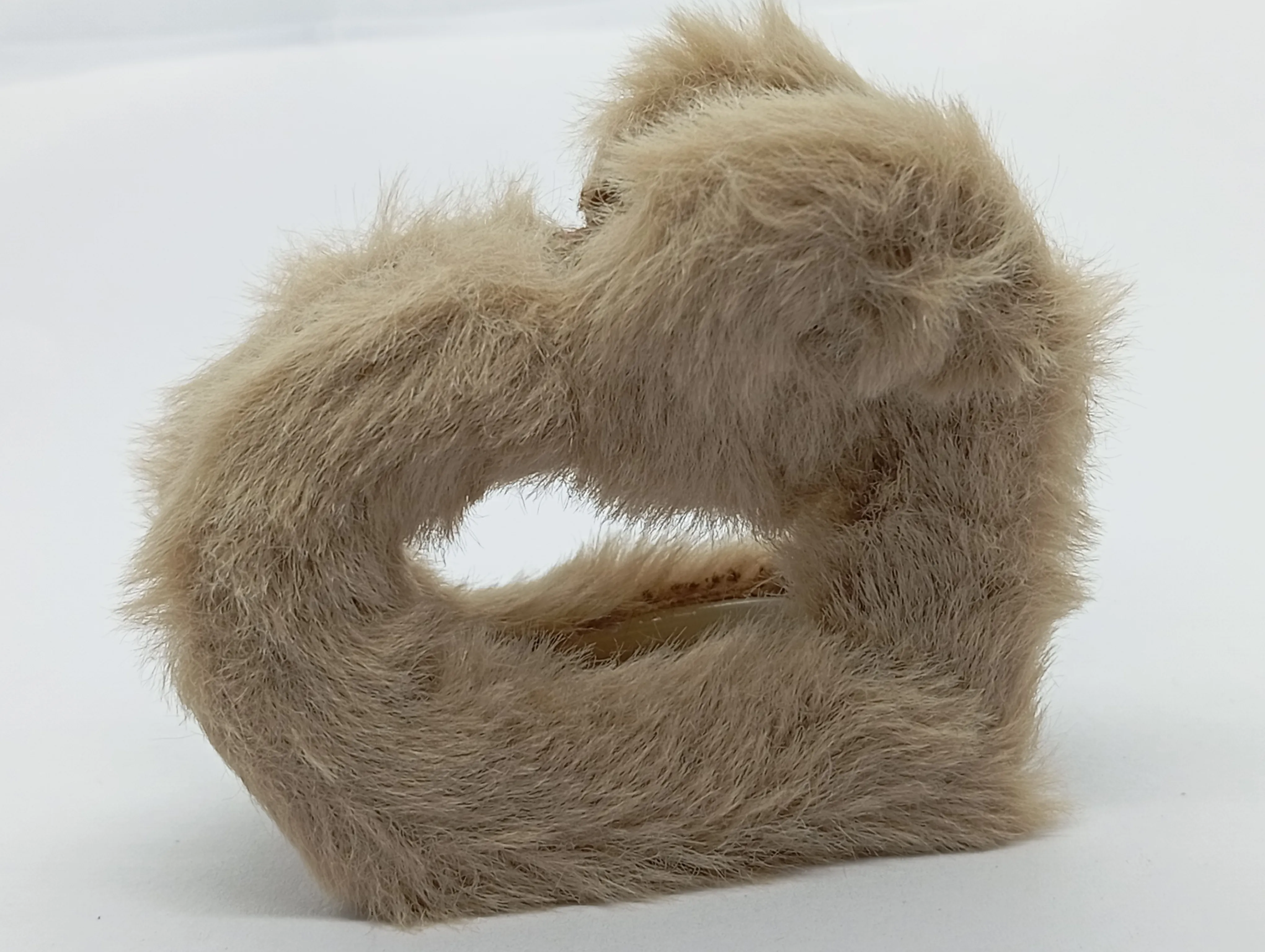 Faux Fur Hair Claw Clip