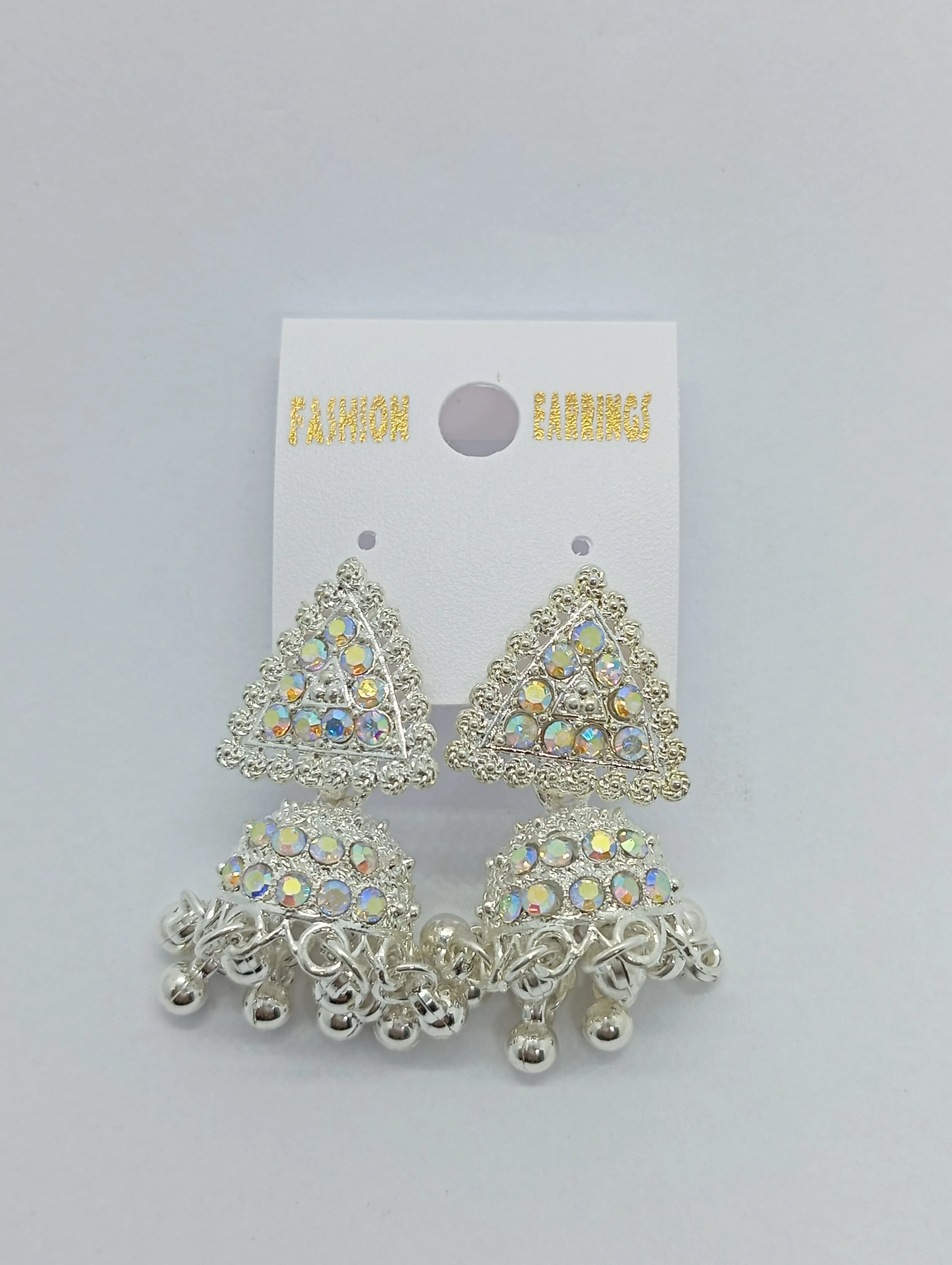 Triangle Jhumka Earrings