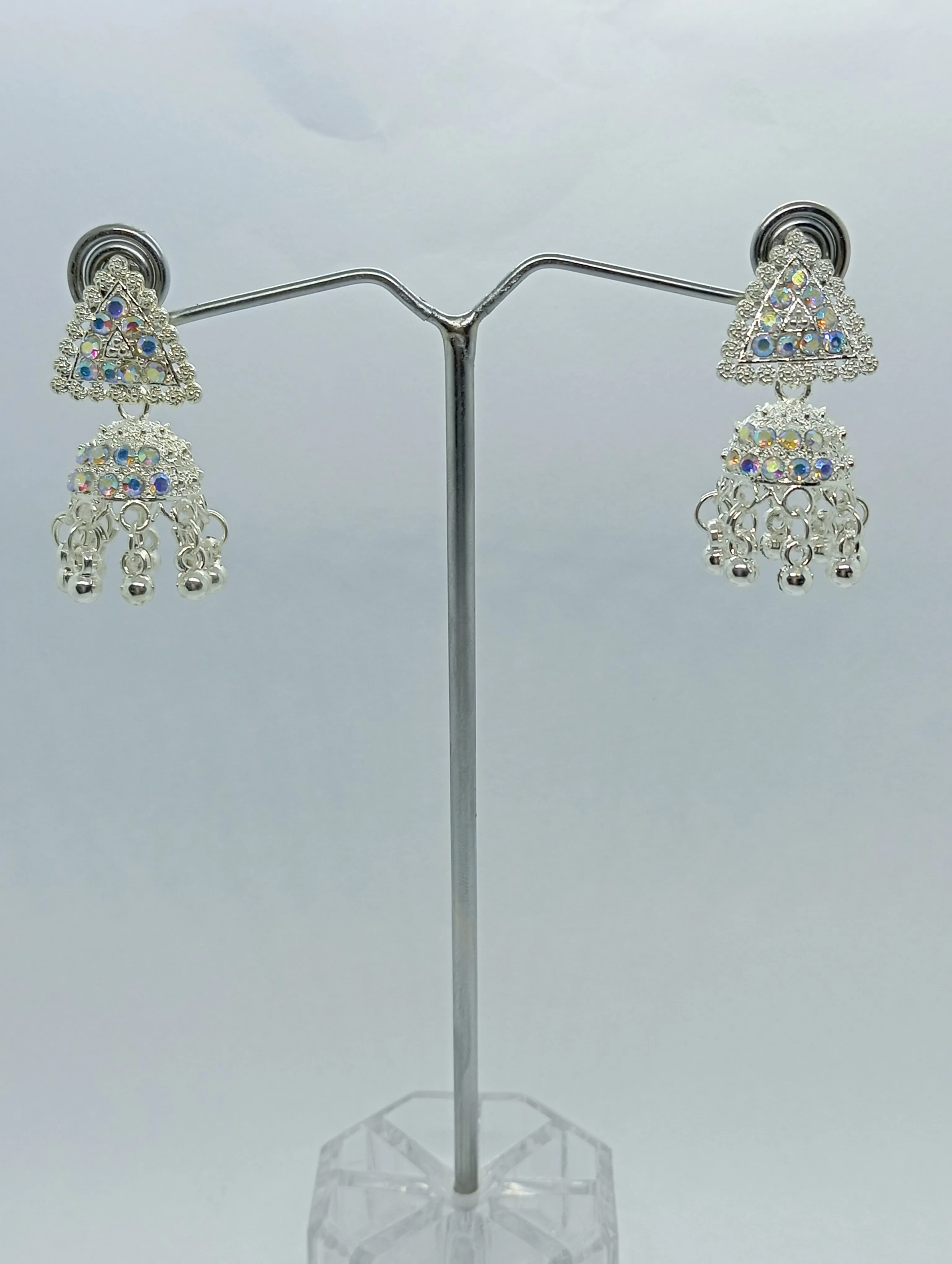 Triangle Jhumka Earrings