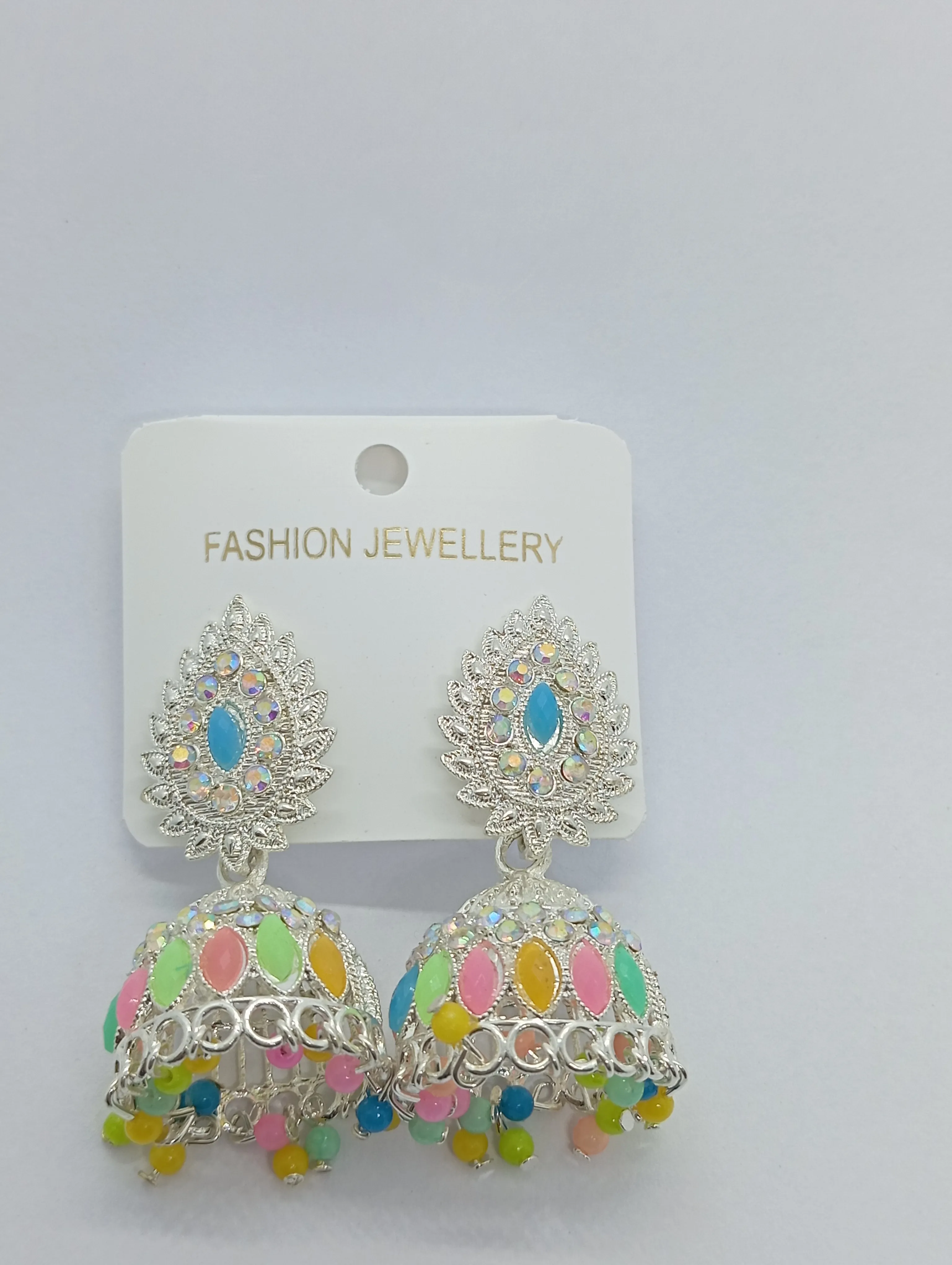 Multicolor Jhumka Earrings
