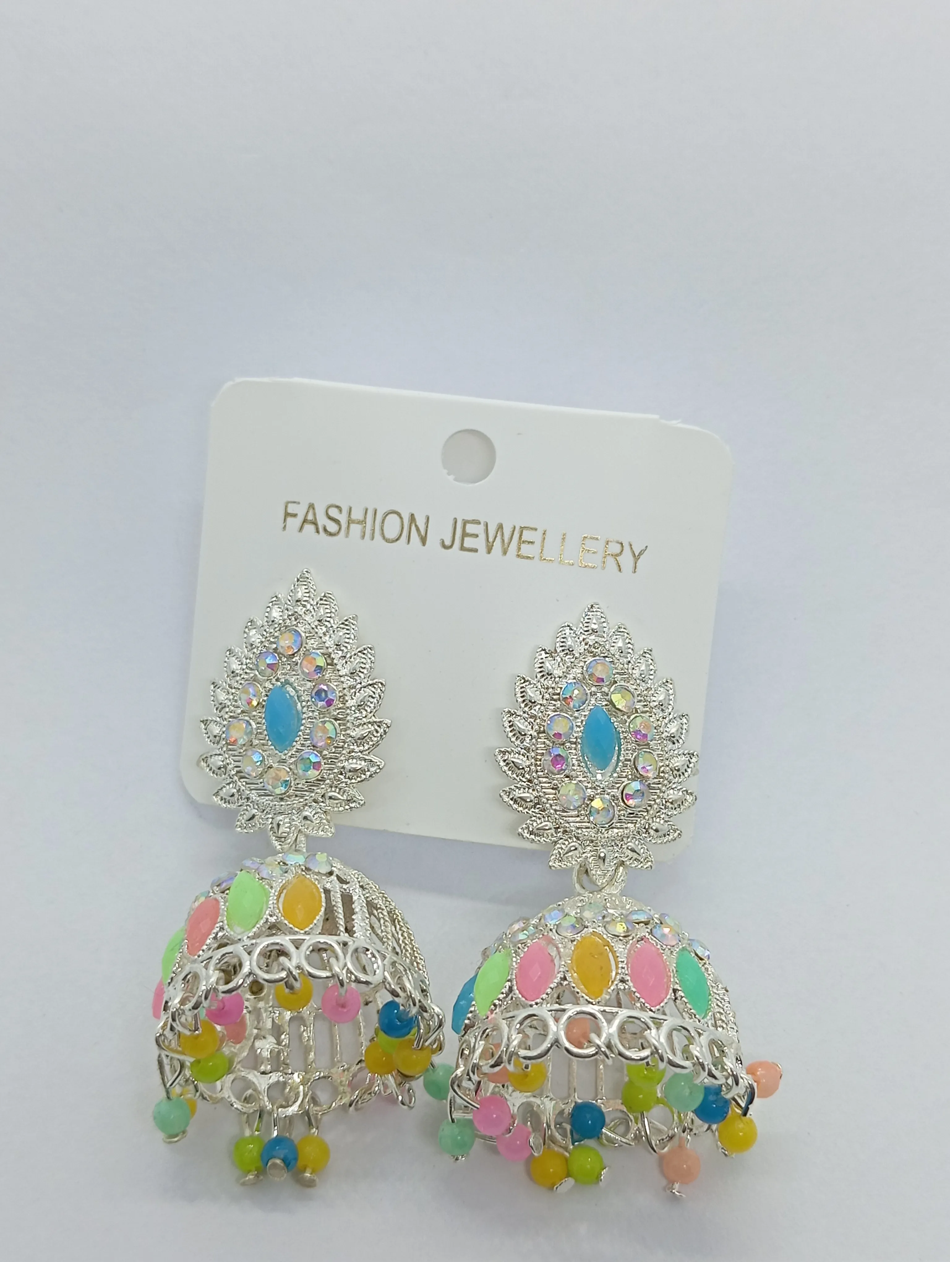 Multicolor Jhumka Earrings