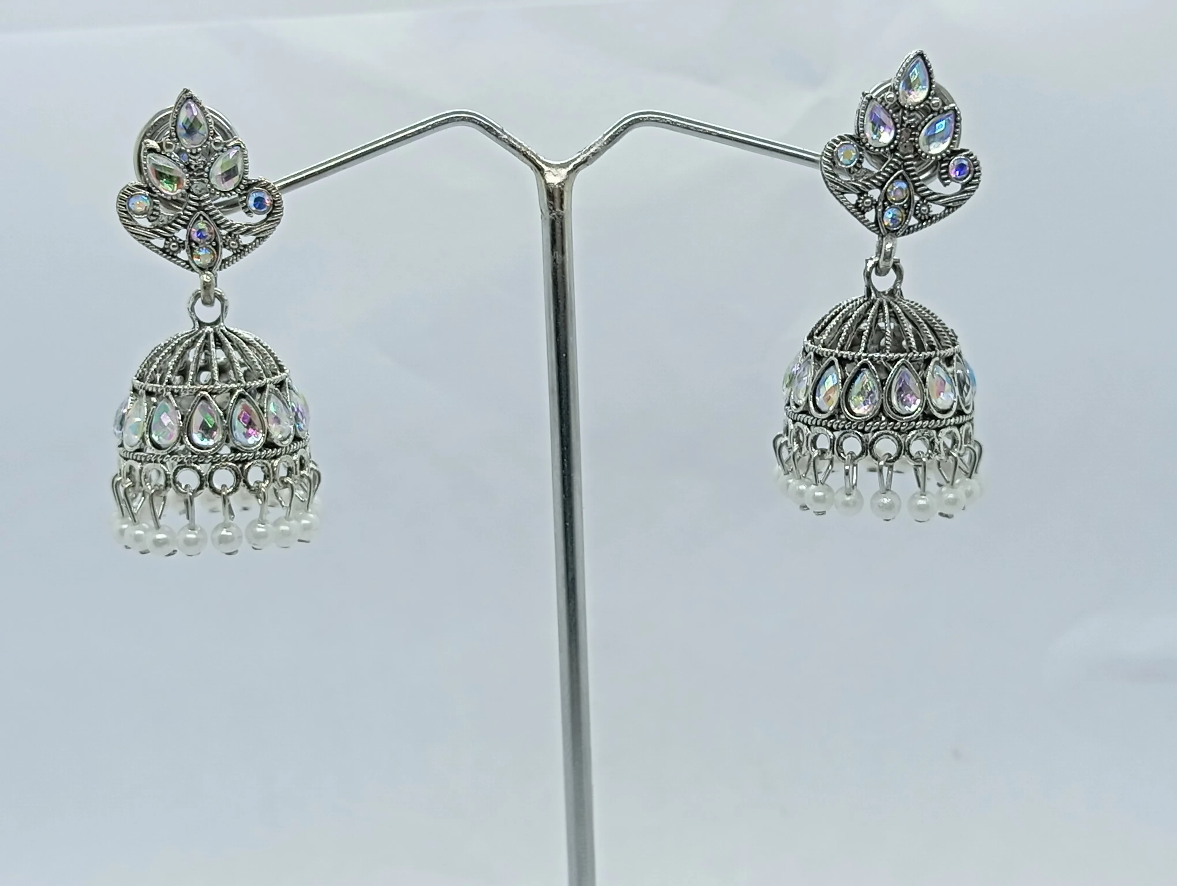 Oxidized Jhumka Earrings