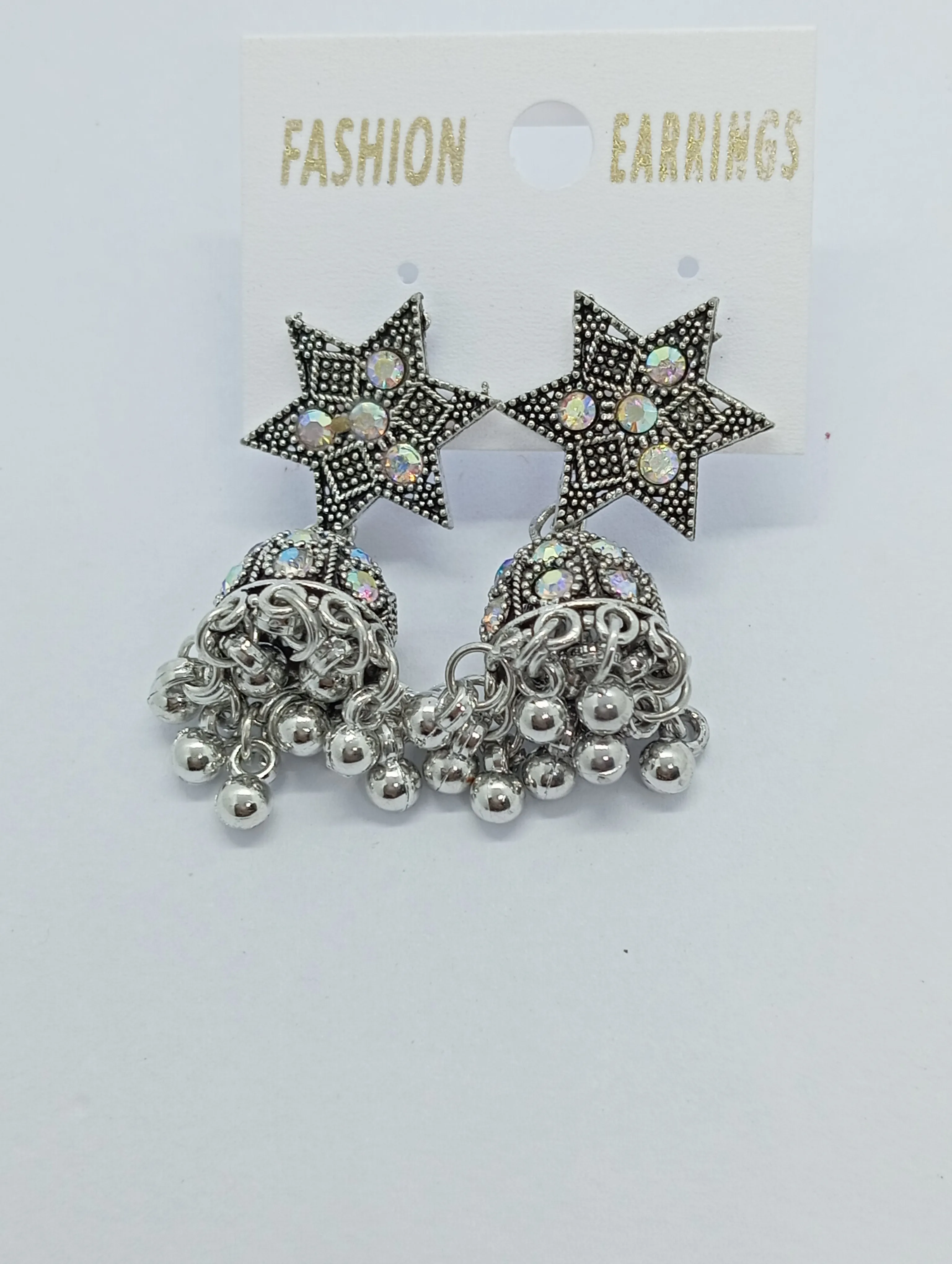 Hetu Oxidized Jhumka Earrings