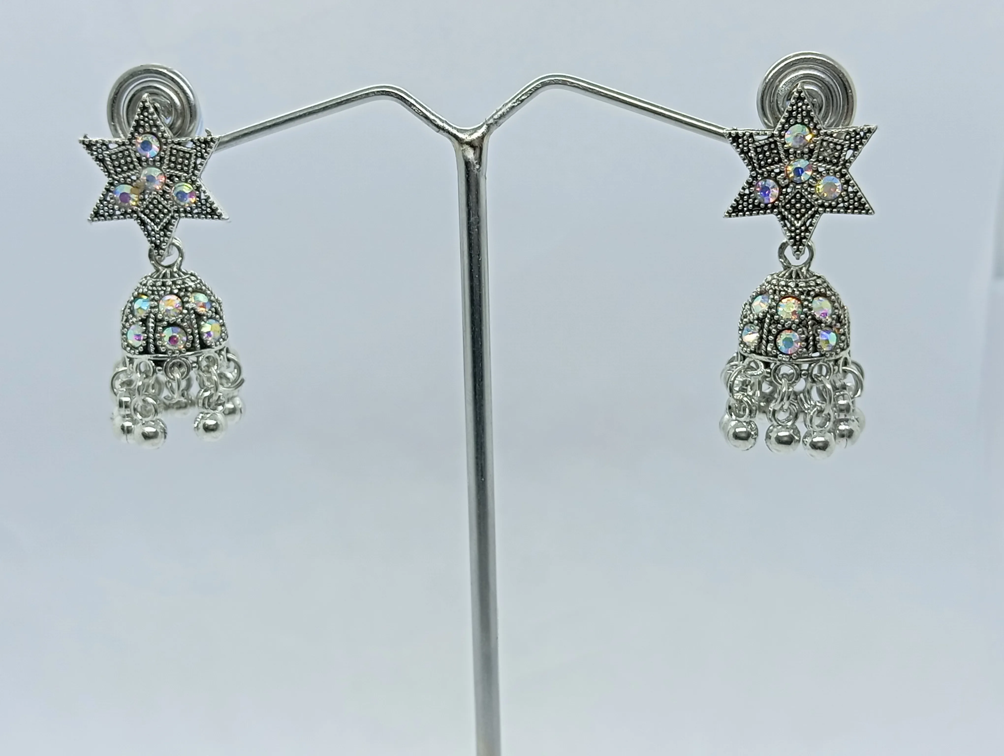 Hetu Oxidized Jhumka Earrings