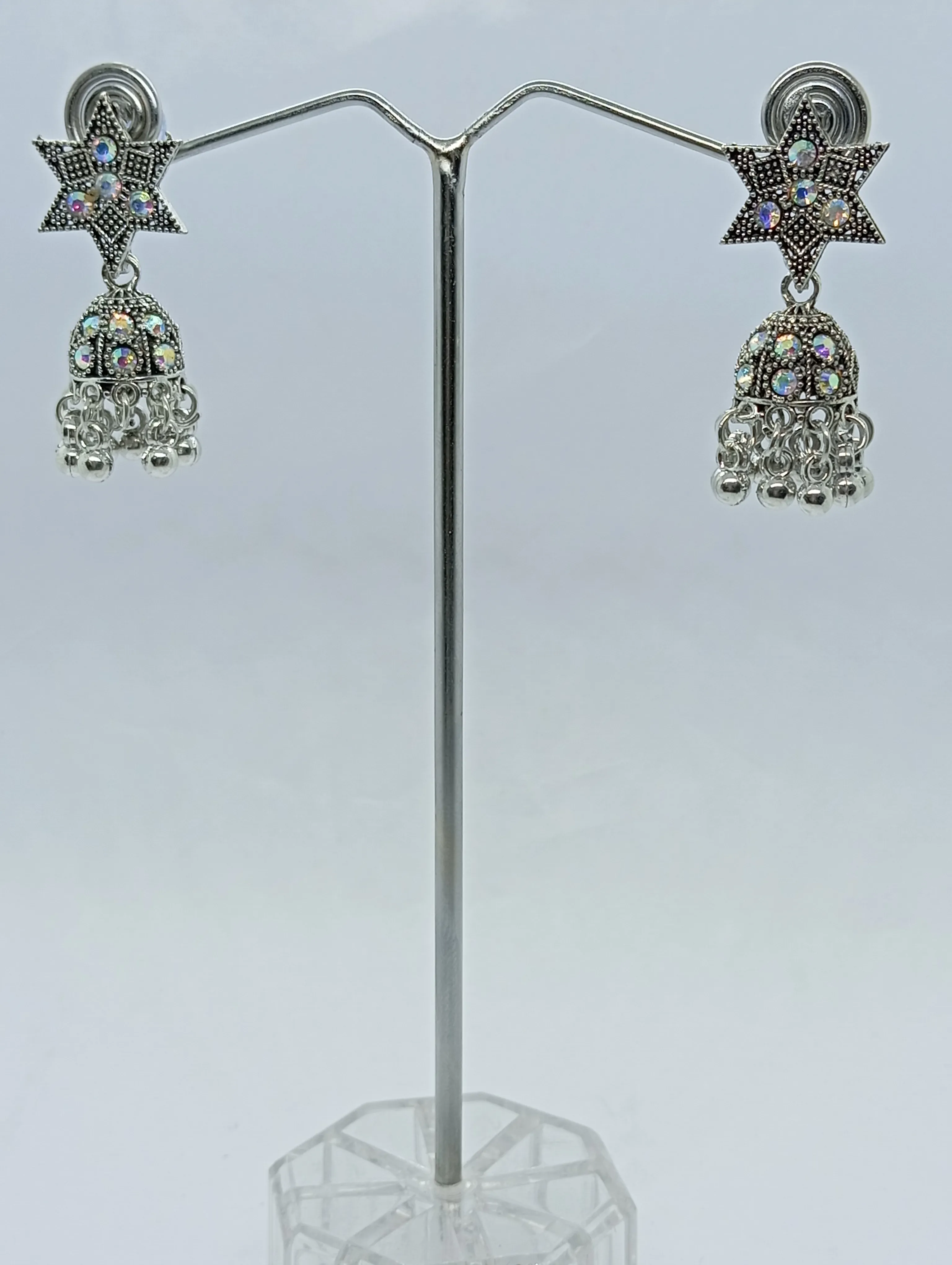 Hetu Oxidized Jhumka Earrings