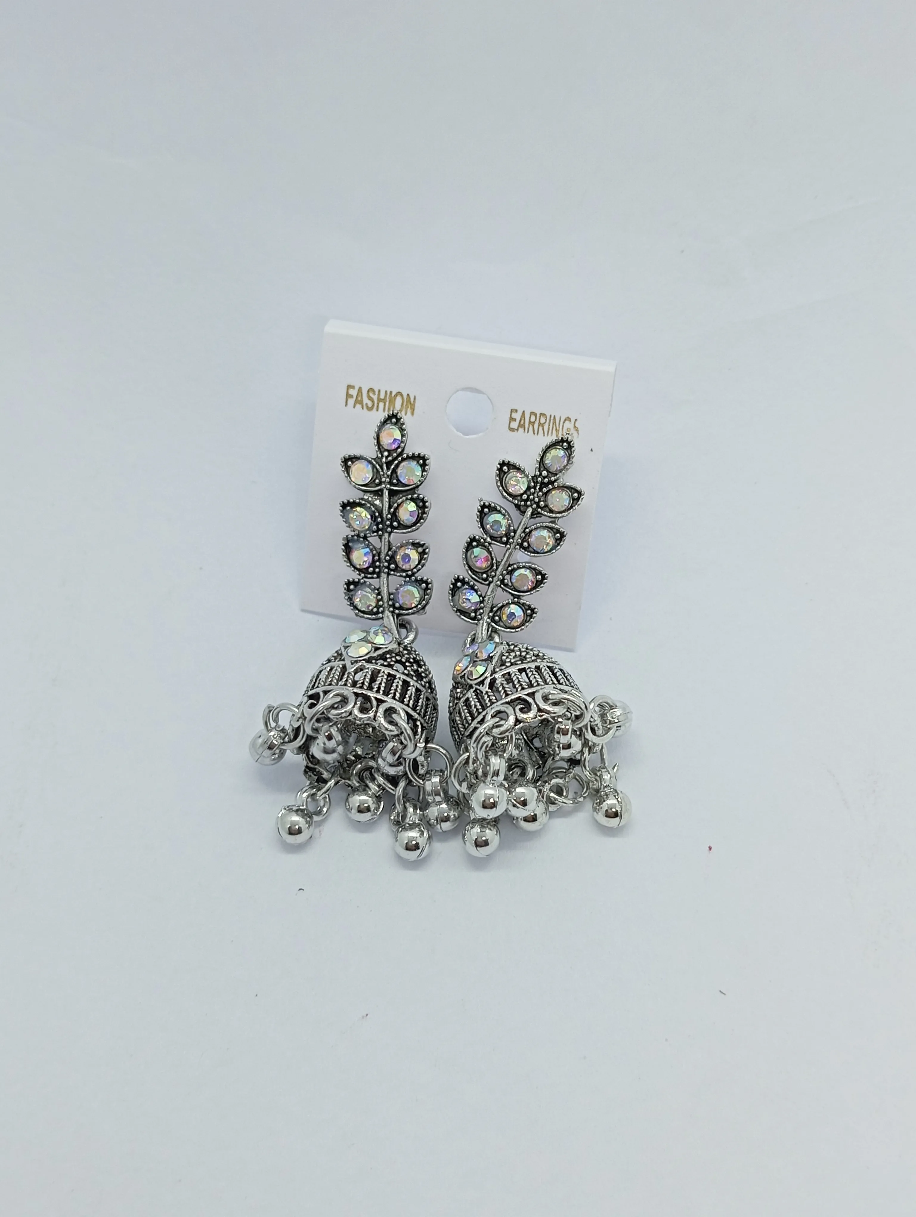 Oxidized Jhumka Earrings
