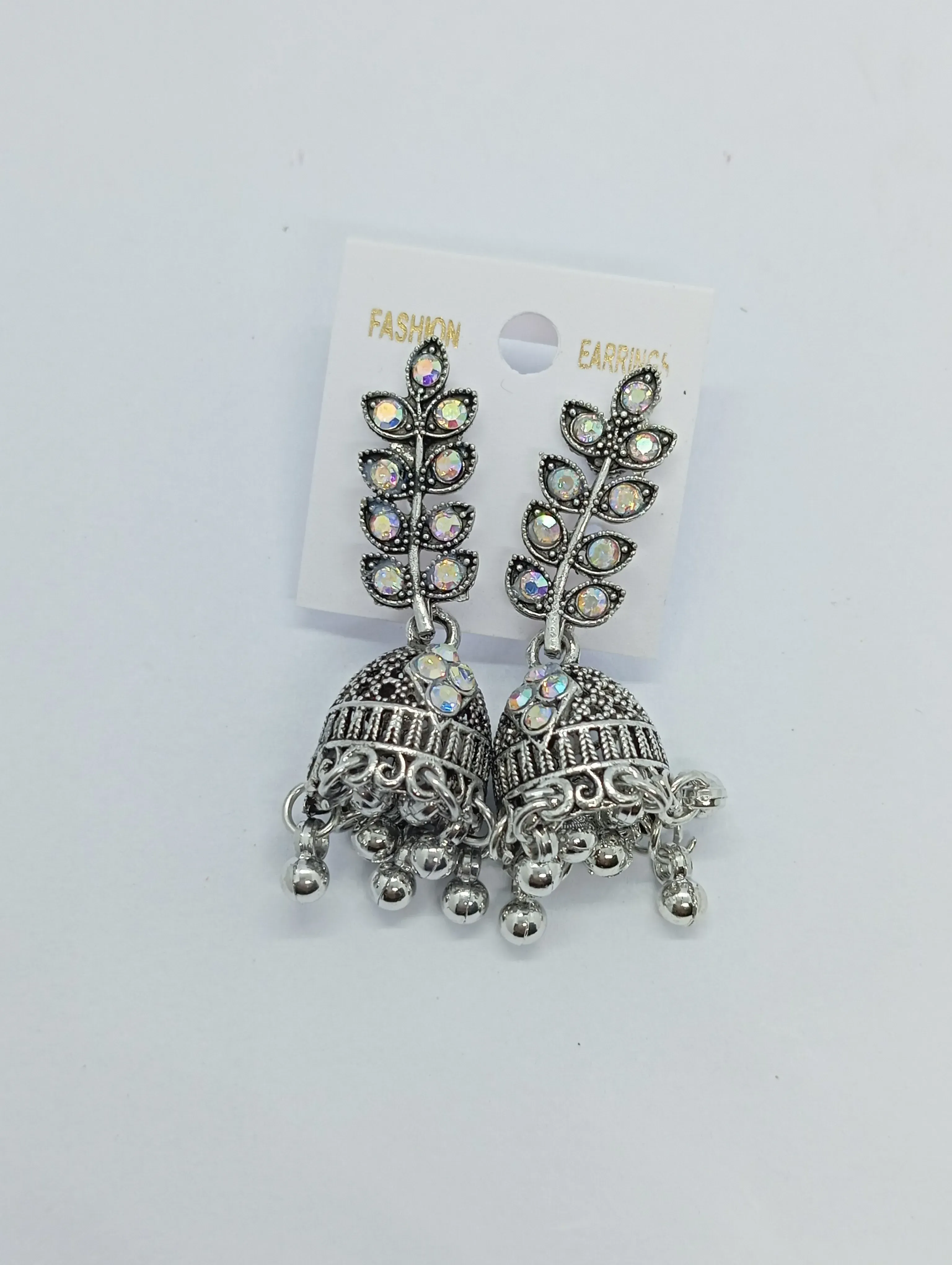 Oxidized Jhumka Earrings