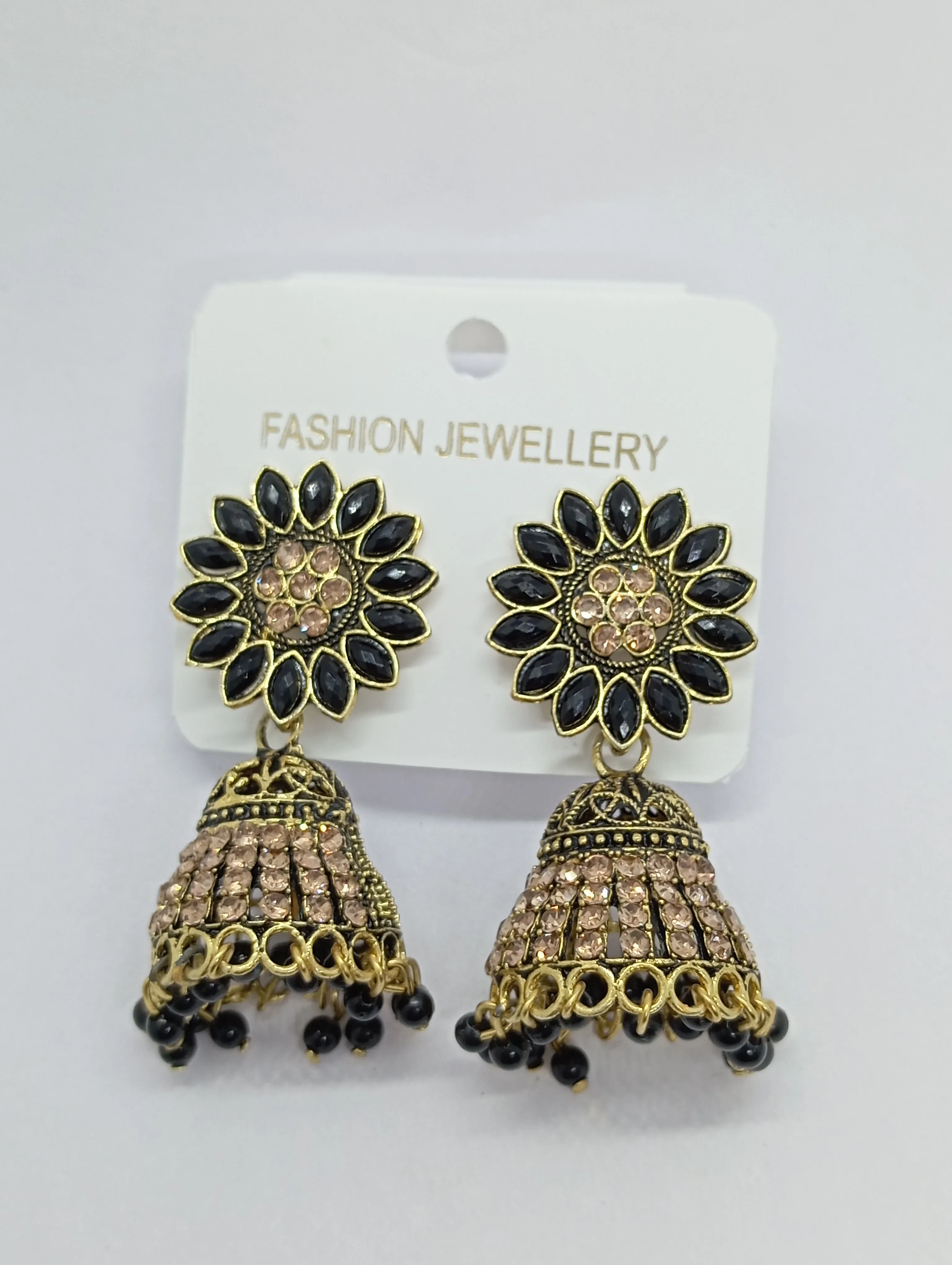 Floral Jhumka Earrings