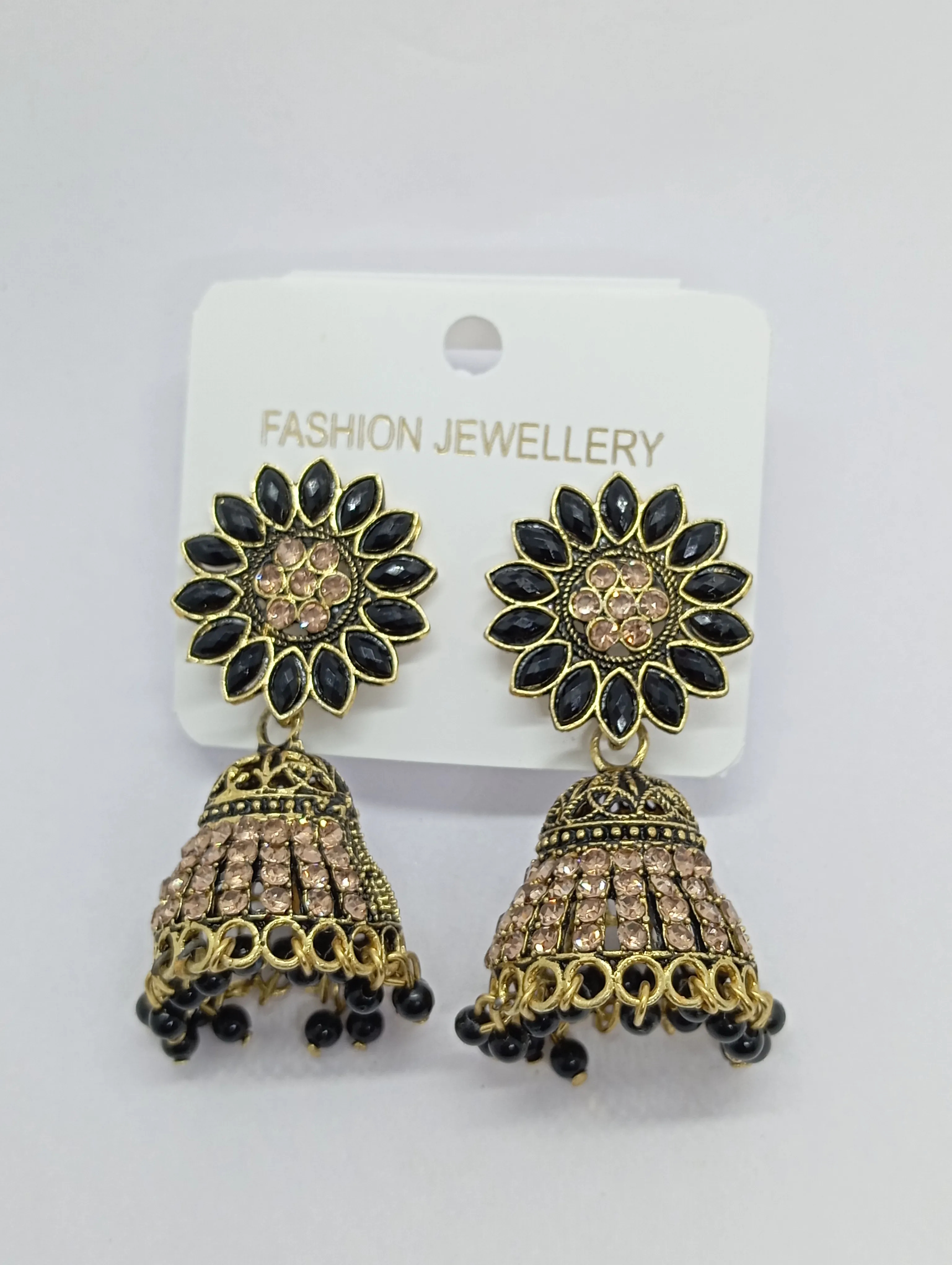 Floral Jhumka Earrings