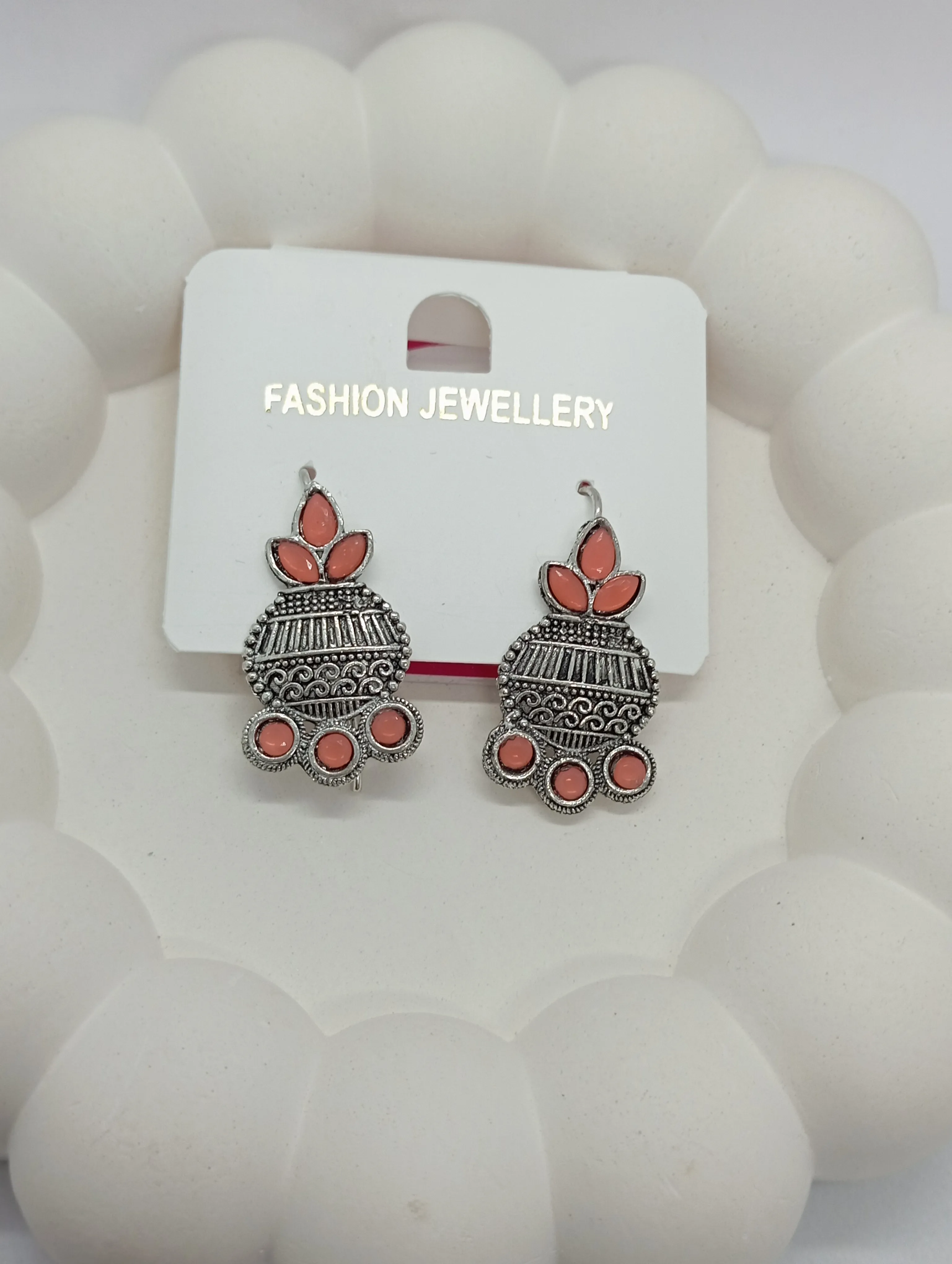 Oxidized Jhumka Earrings