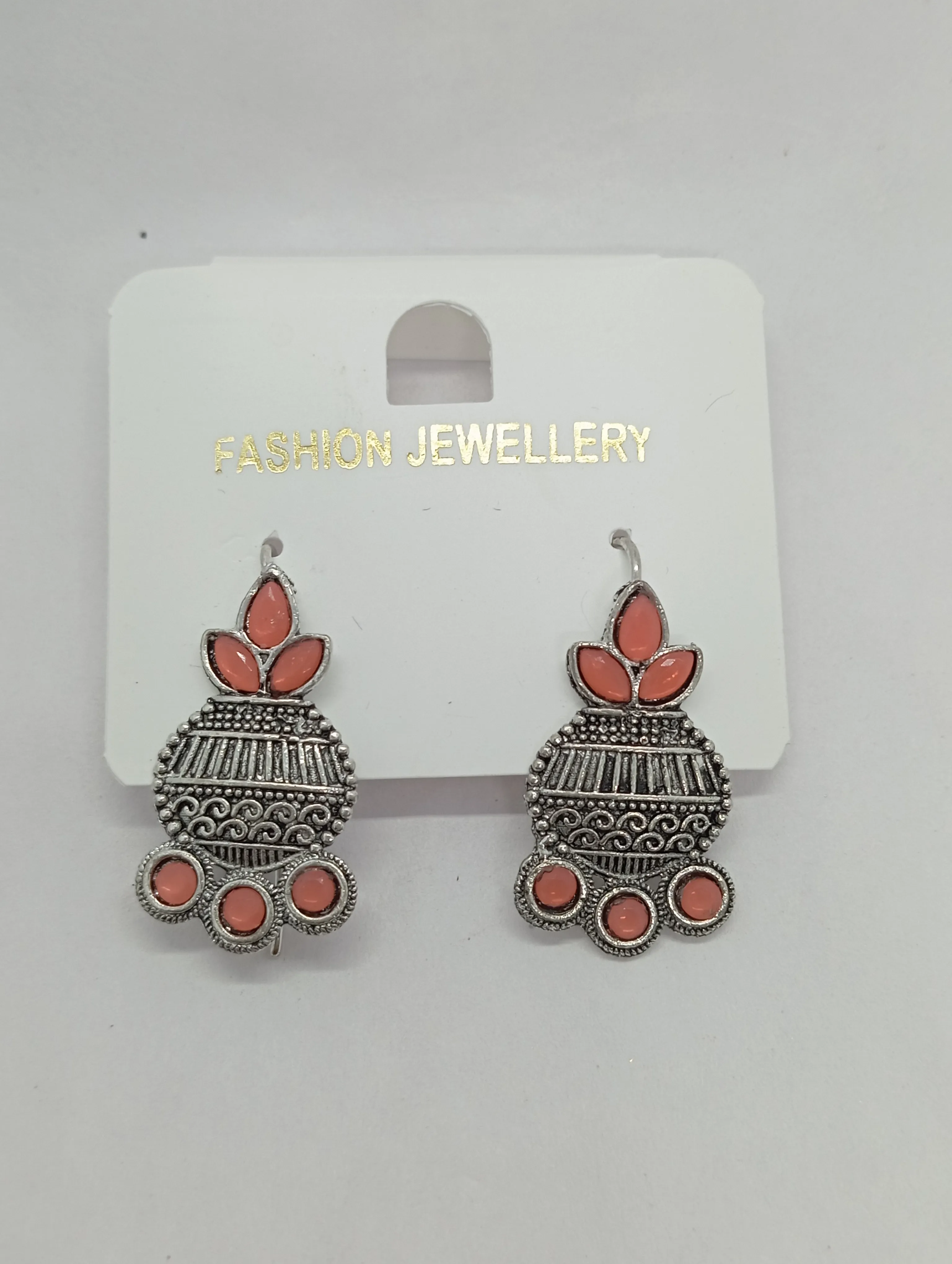 Oxidized Jhumka Earrings