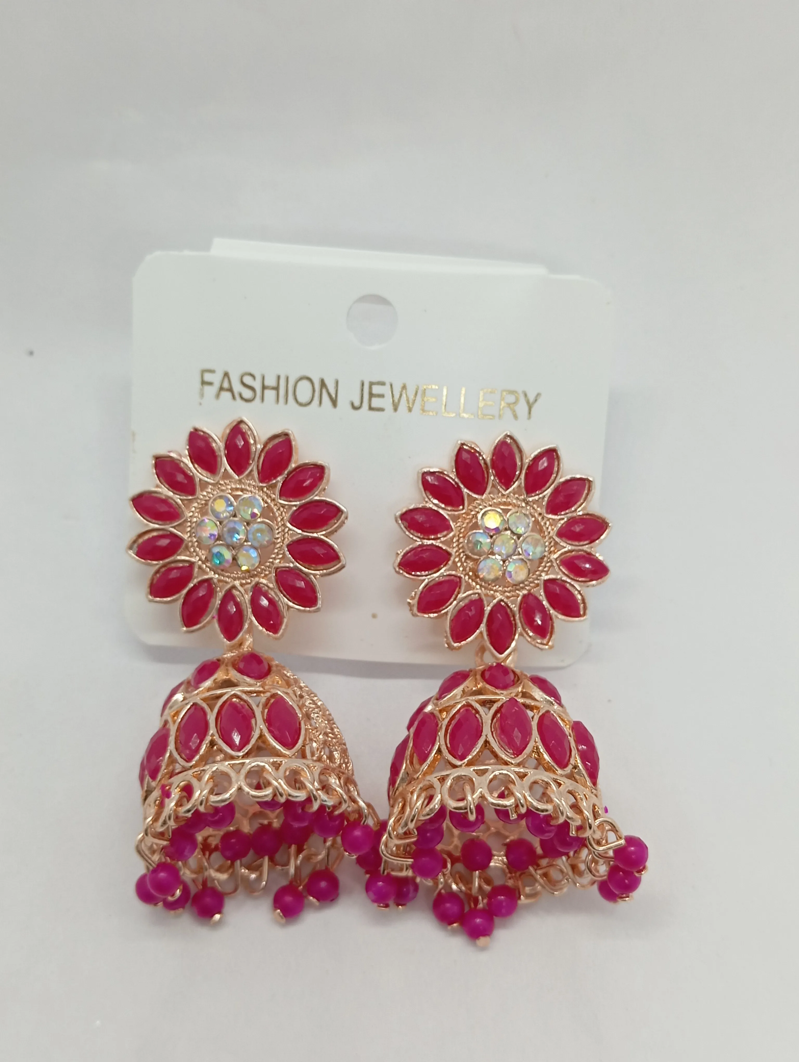 Floral Jhumka Earrings