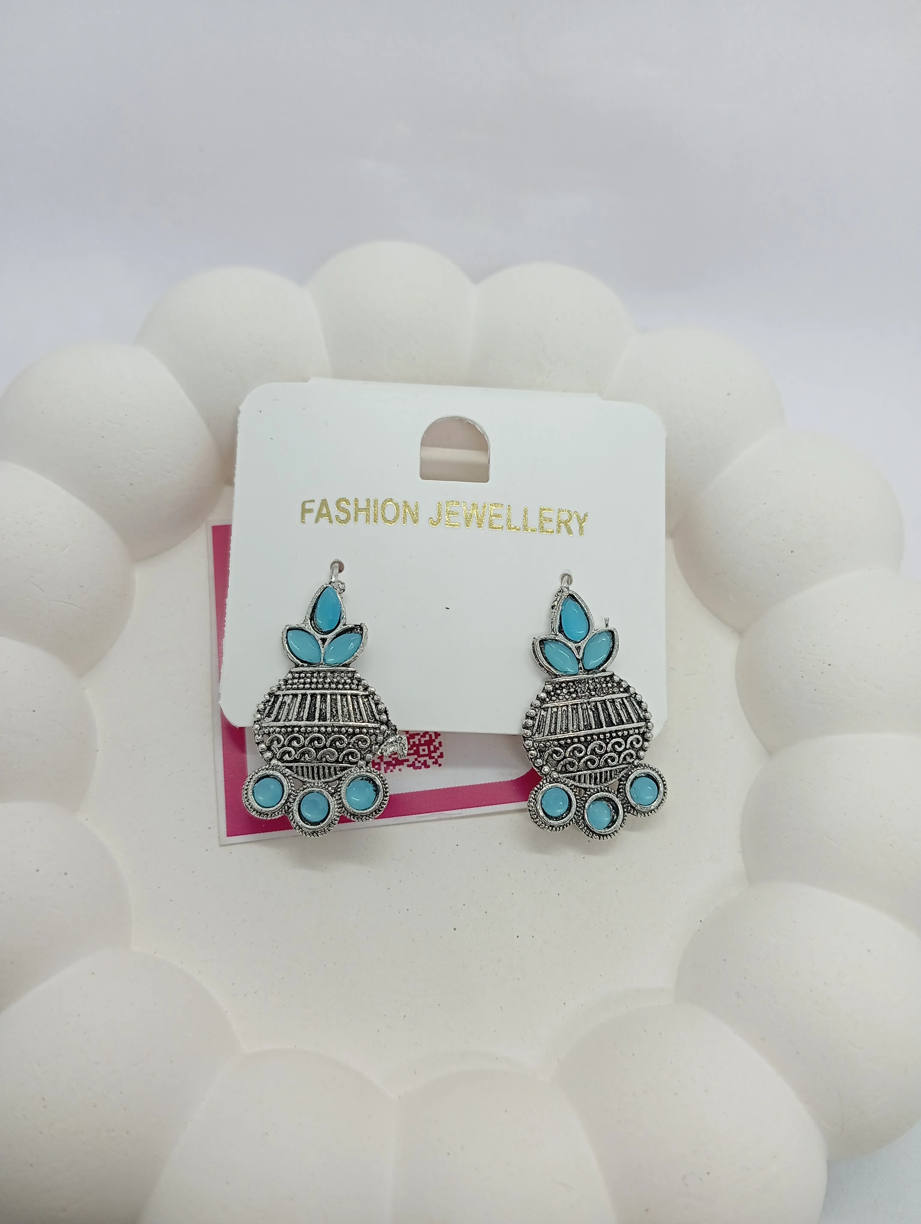 Oxidized Jhumka Earrings