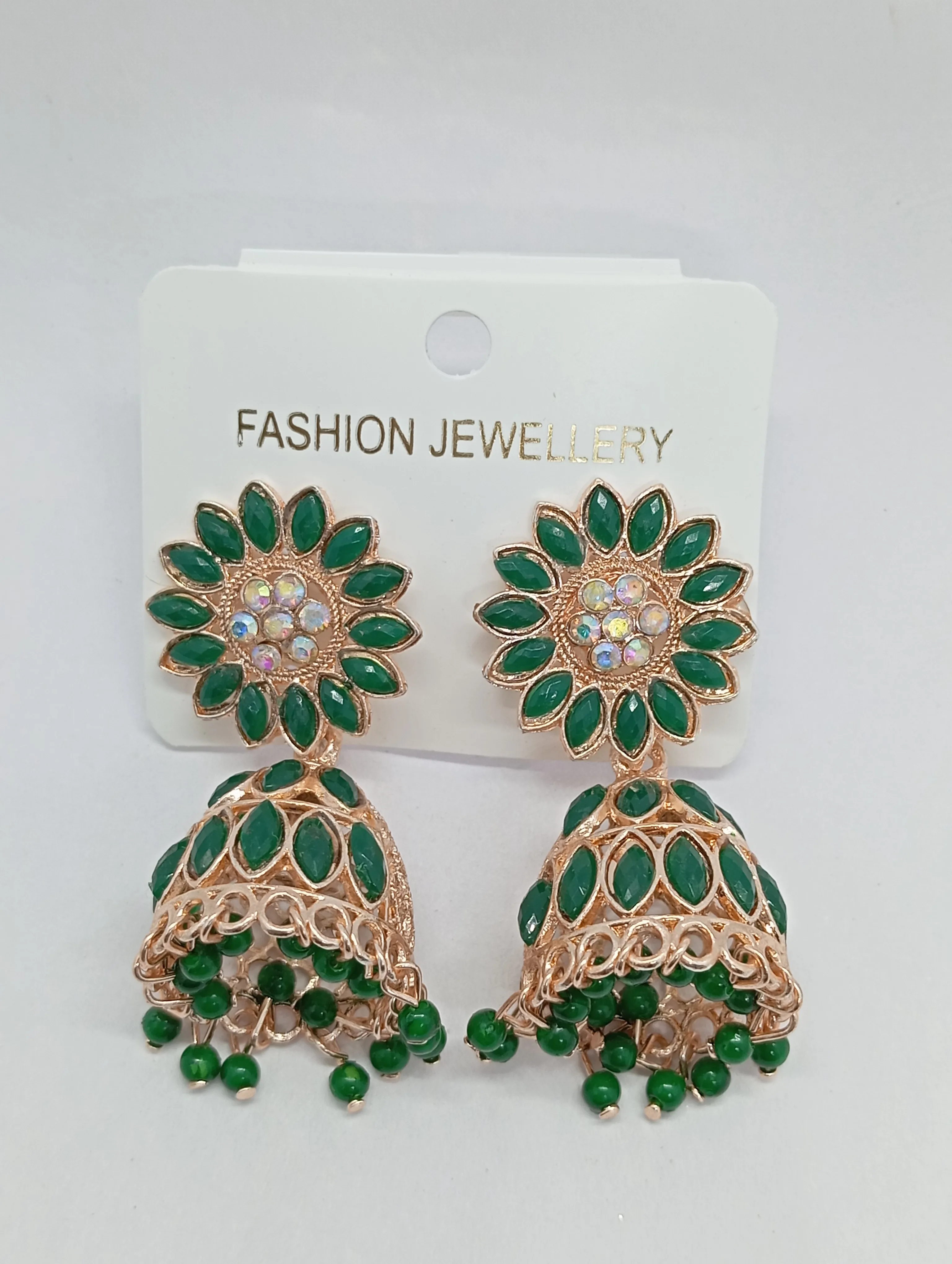 Floral Jhumka Earrings
