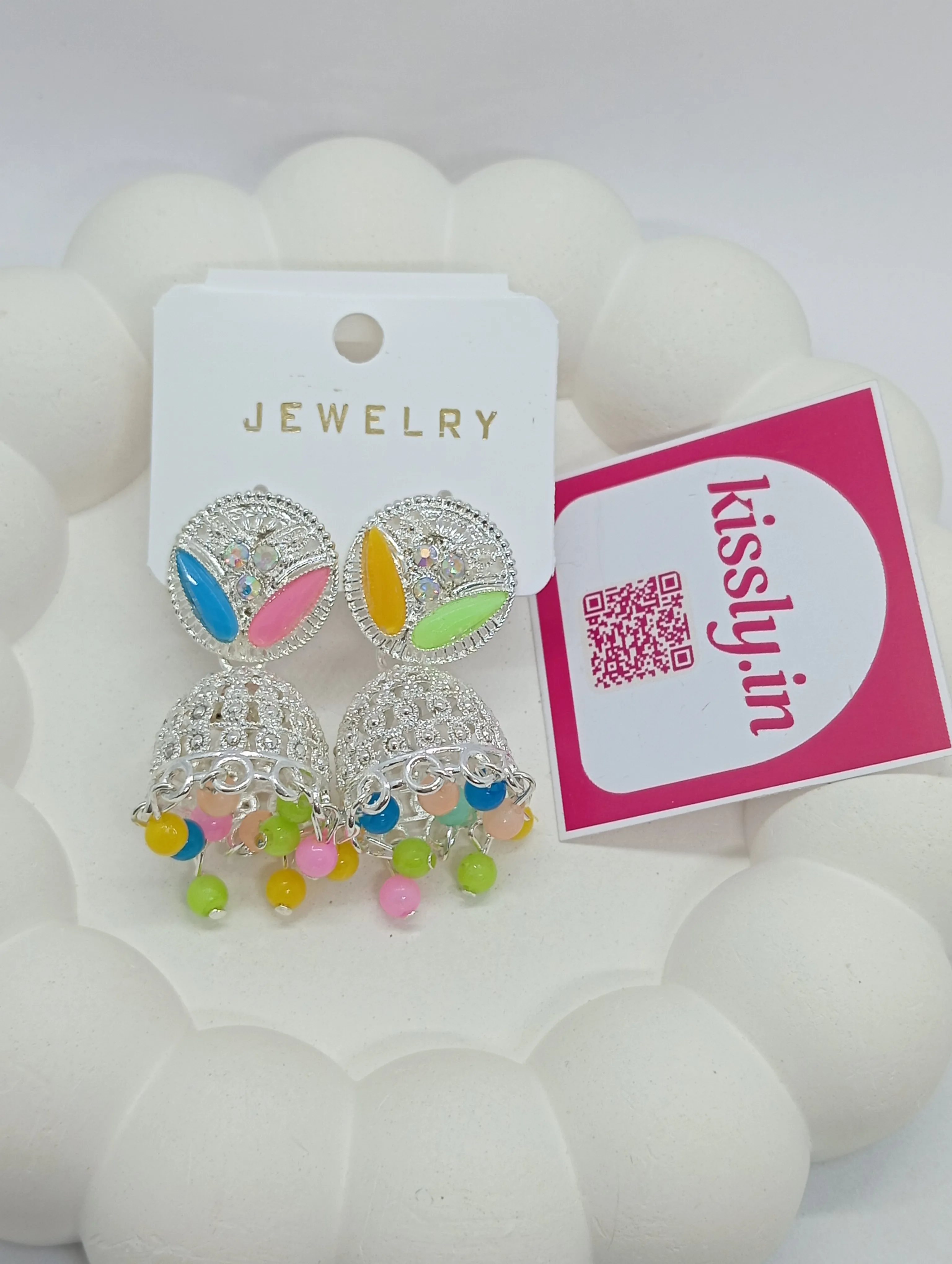 Multicolor Jhumka Earrings