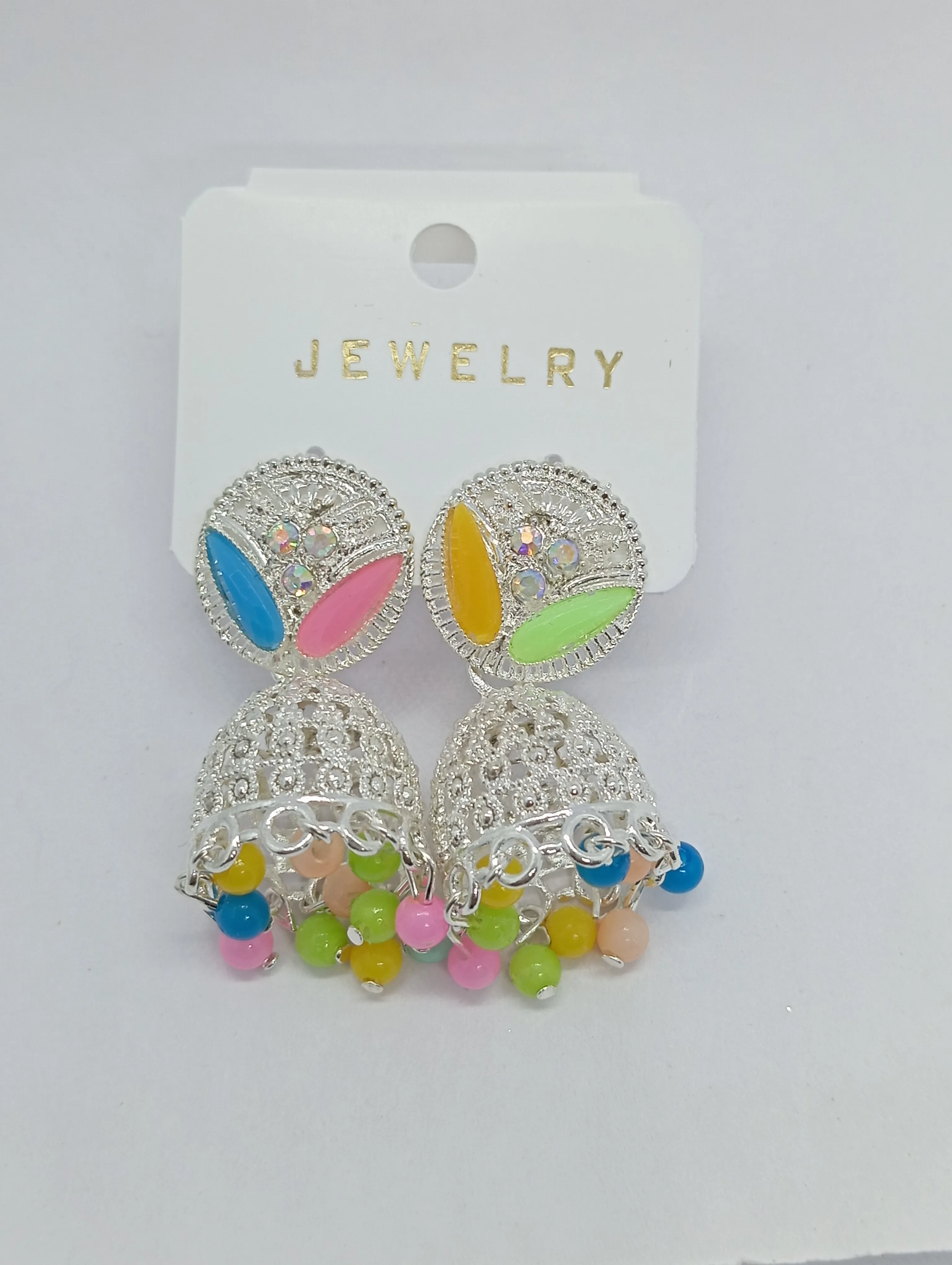 Multicolor Jhumka Earrings