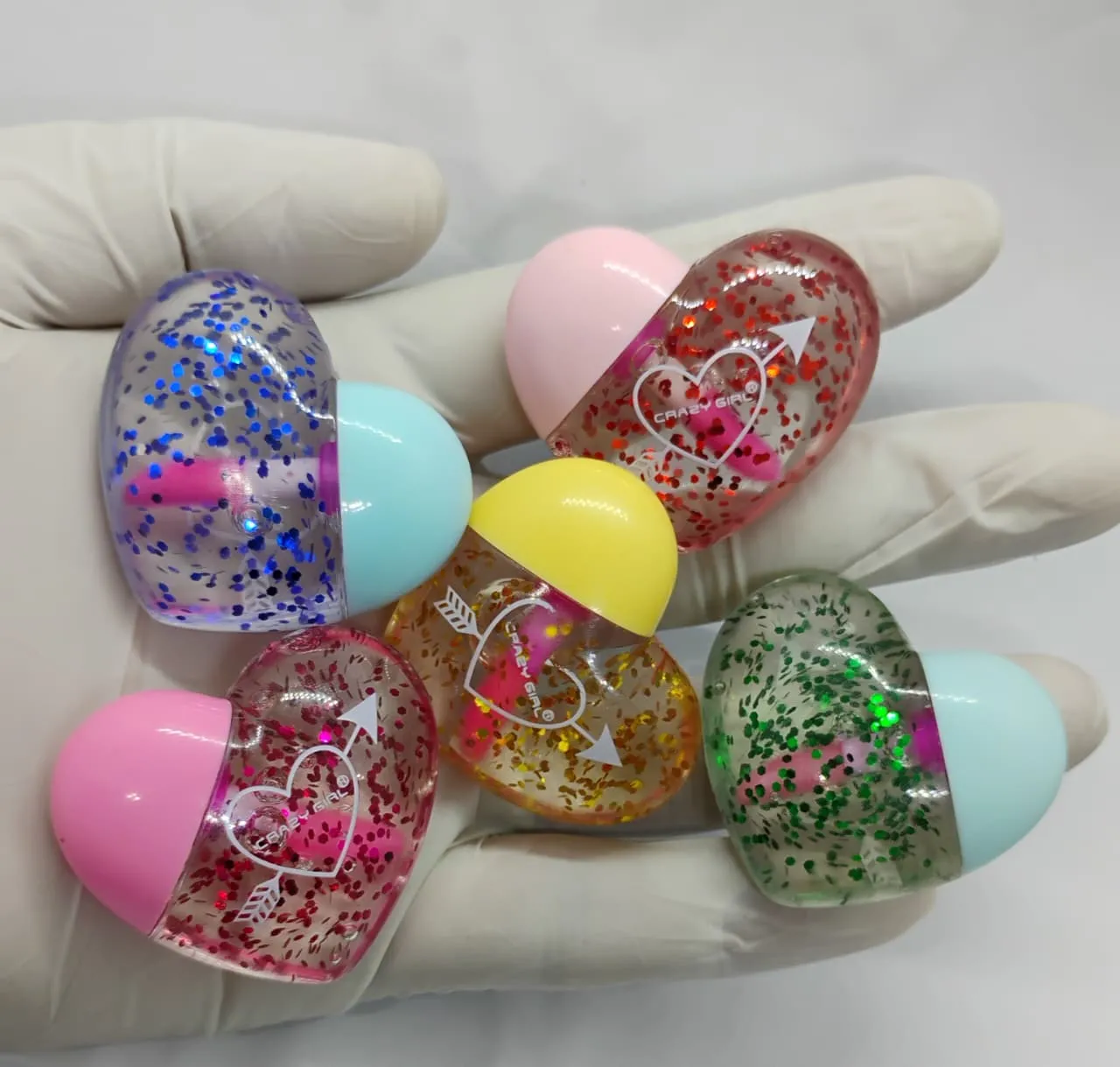Crazy Girl Heart-Shaped Glitter Gel