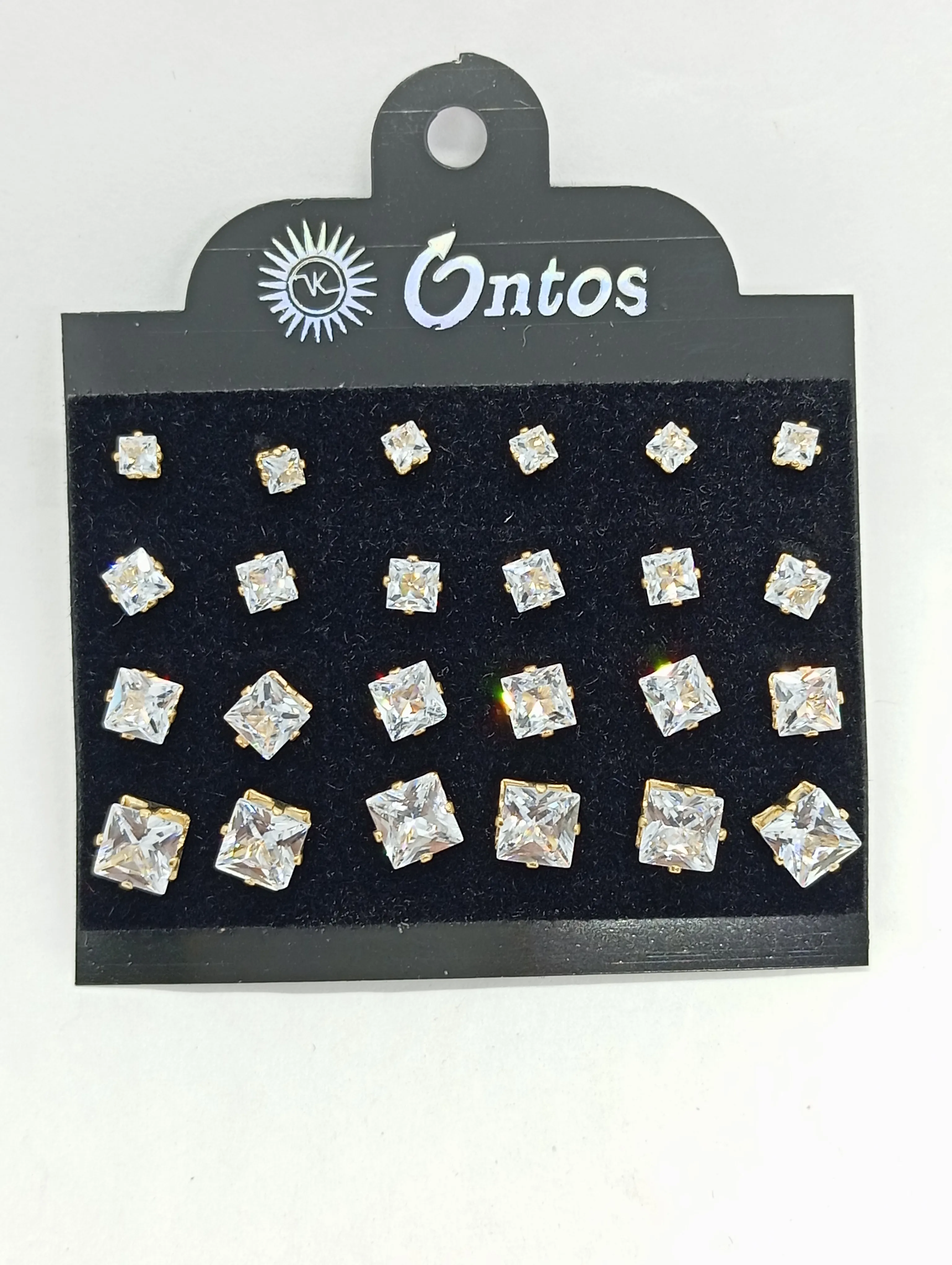 Ontos Crystal Stud Earrings Set