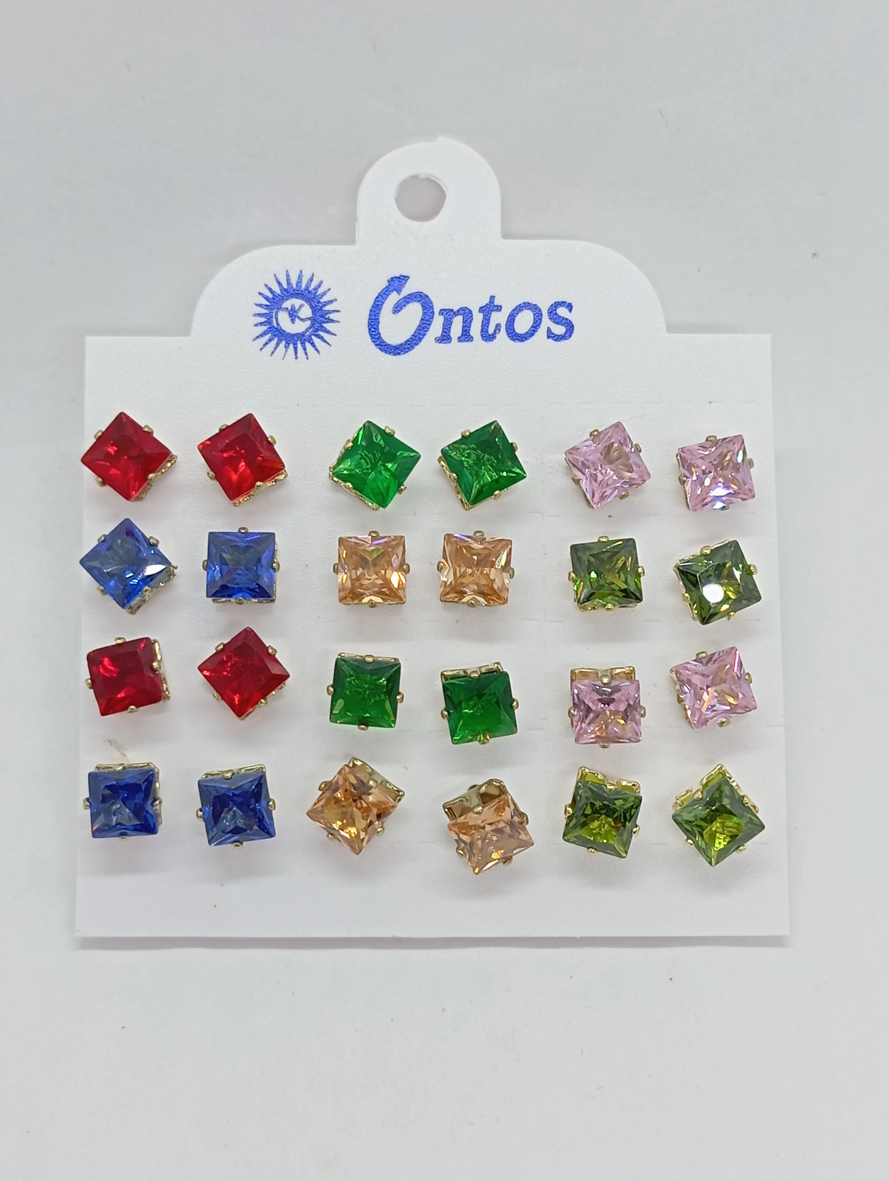 Ontos Square Stud Earrings Set