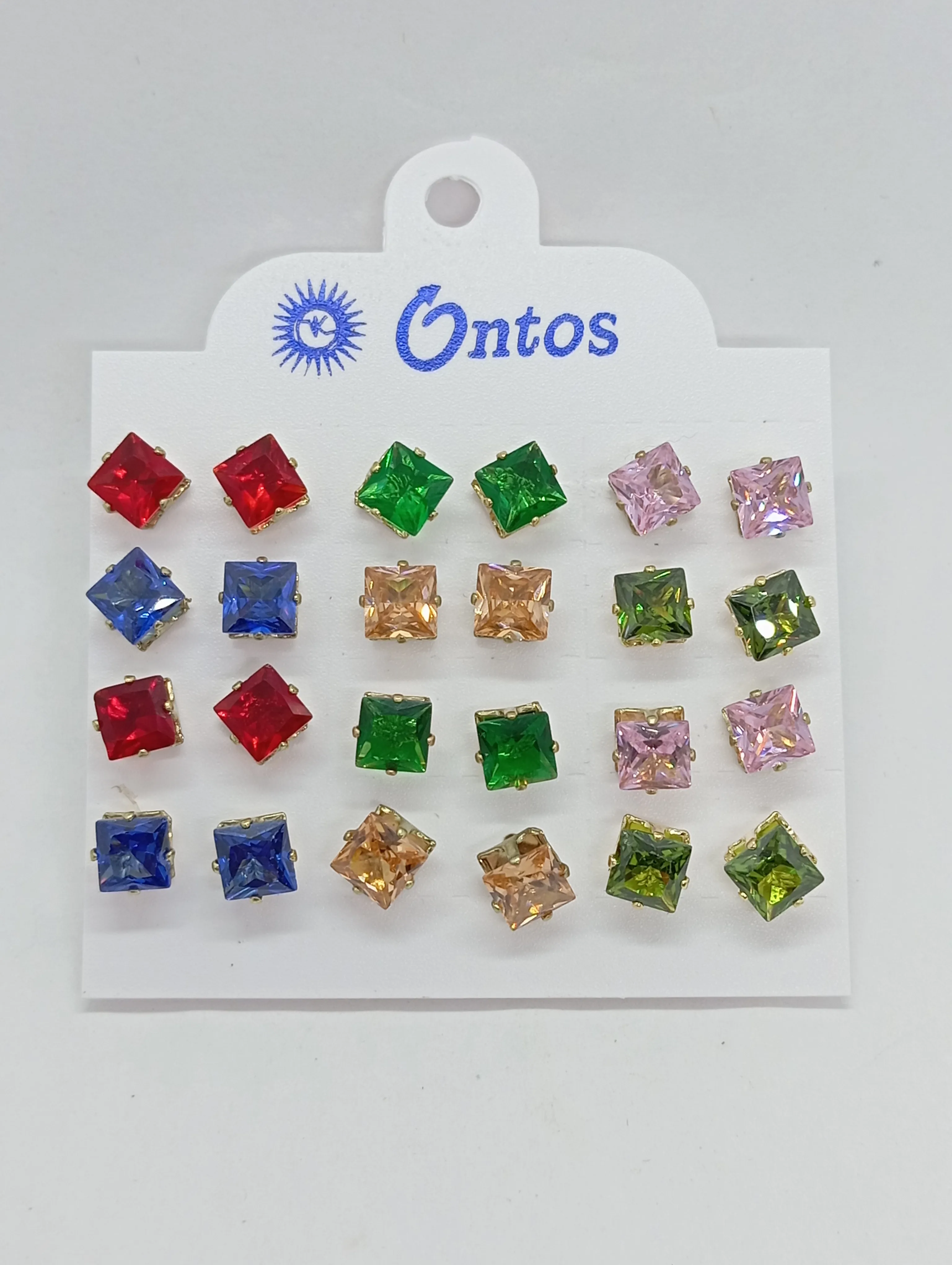 Ontos Square Stud Earrings Set