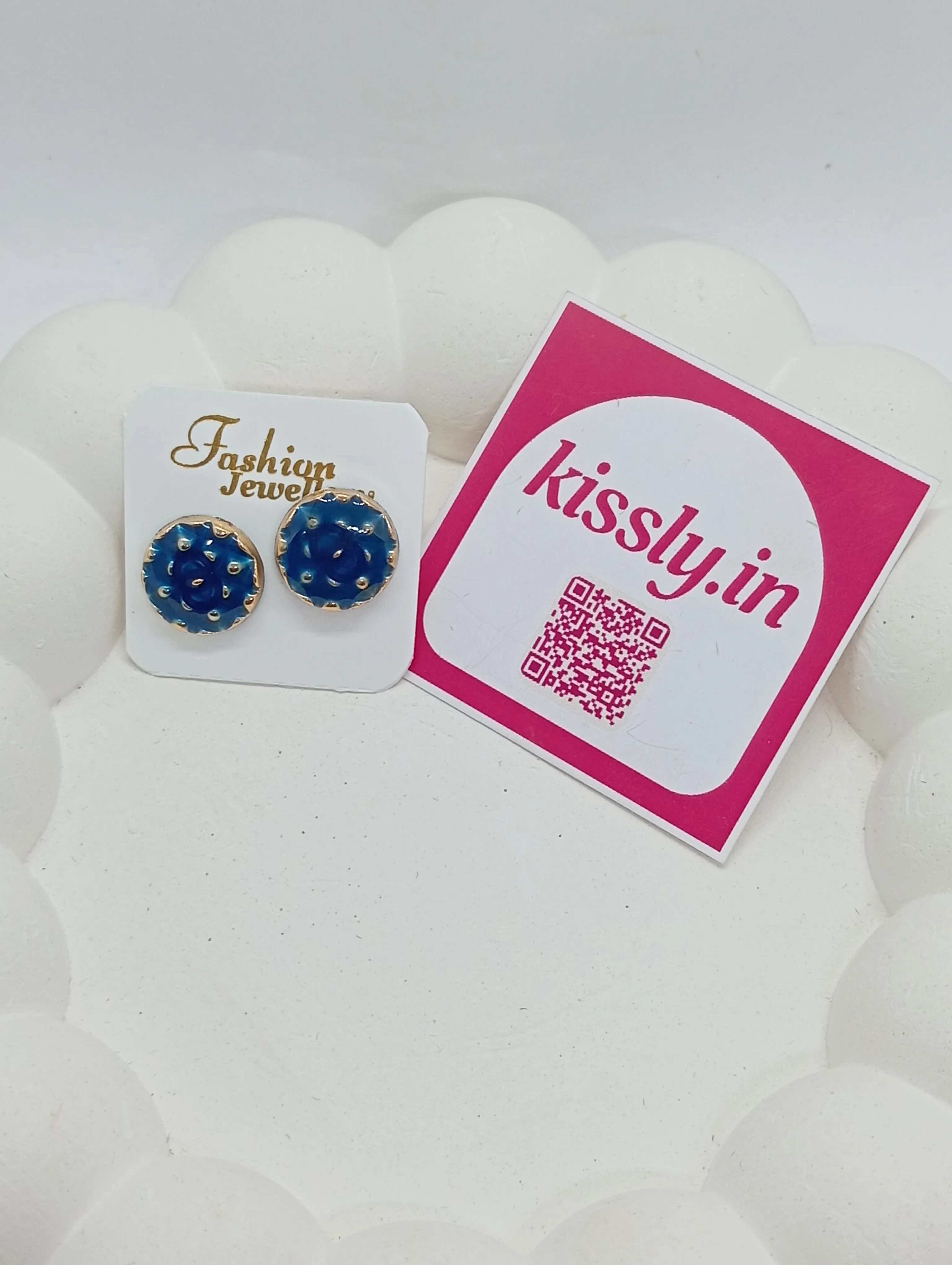 Blue Stud Earrings