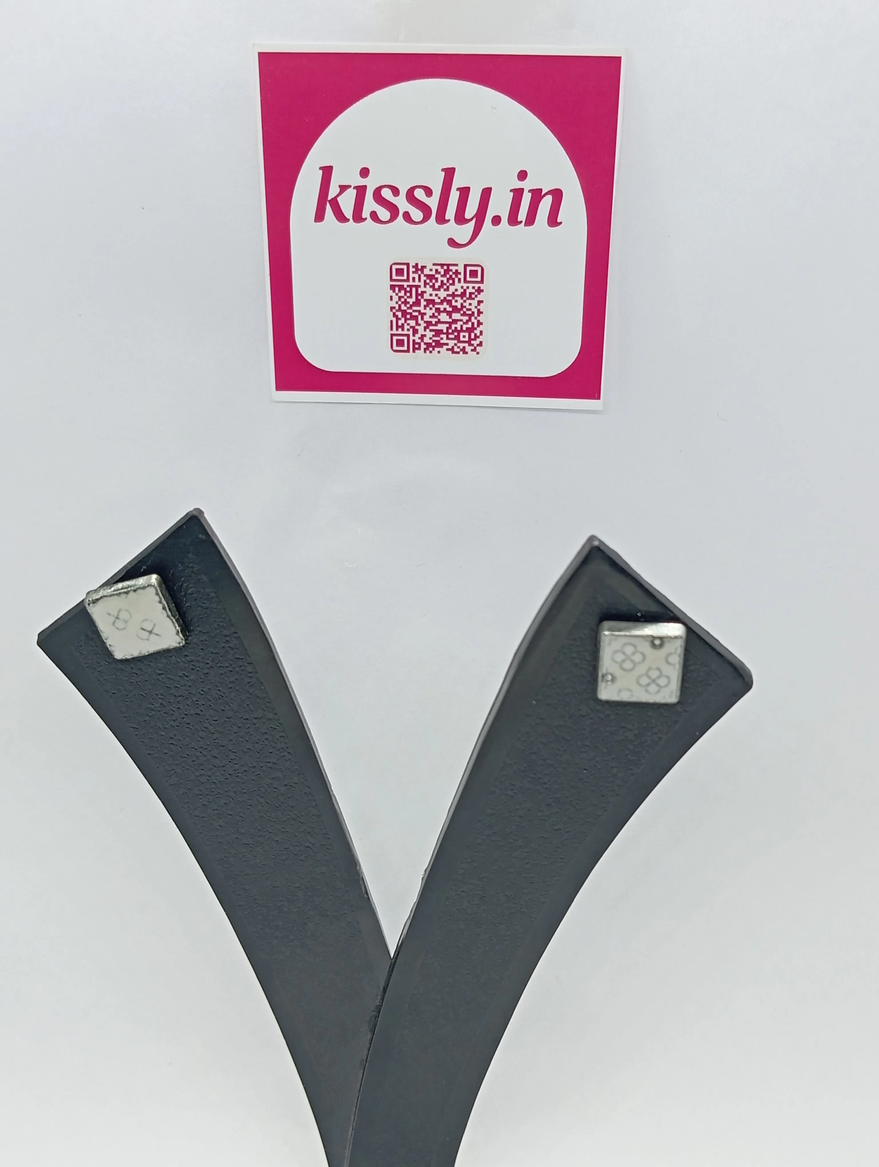 Square Floral Stud Earrings