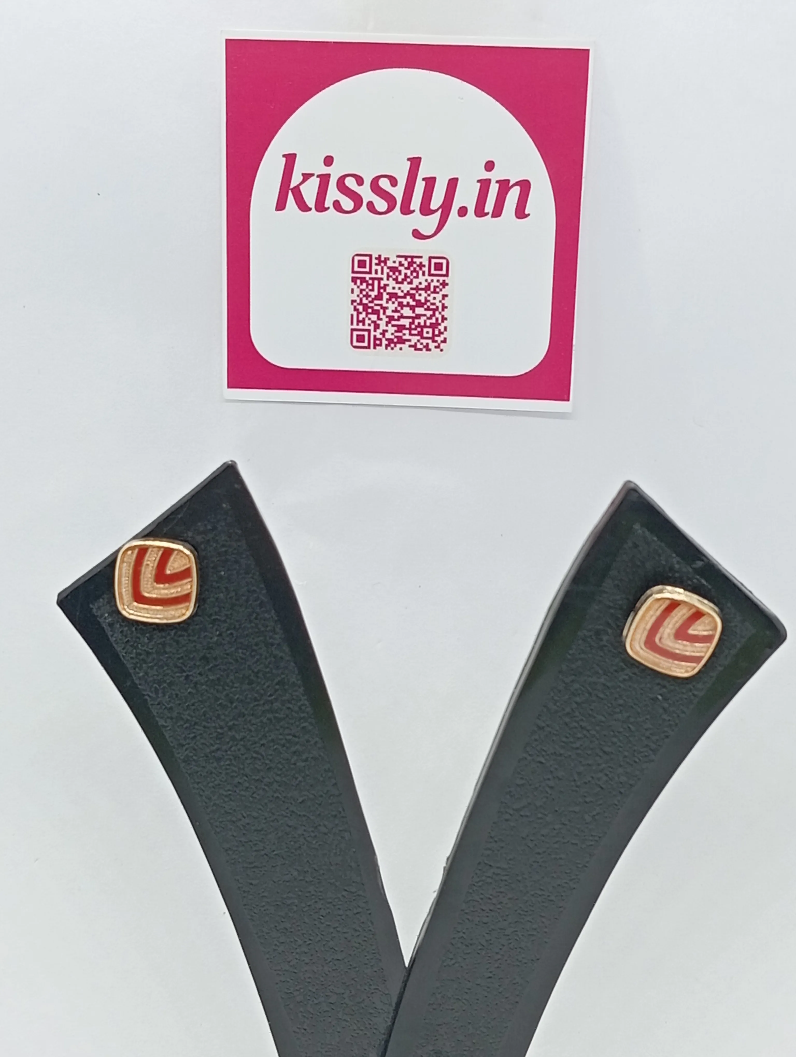 Chevron Pattern Stud Earrings