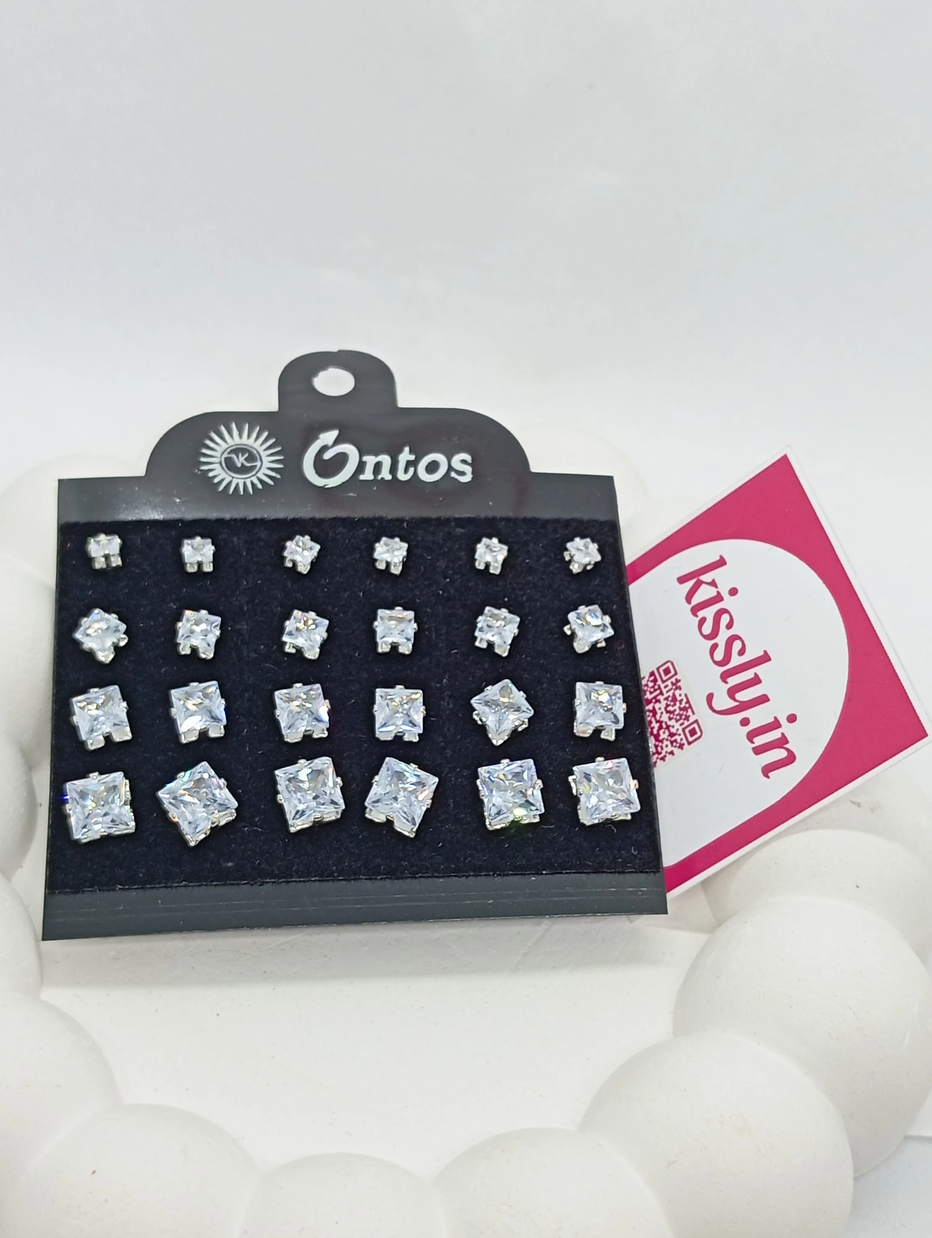 Ontos Crystal Stud Earrings Set
