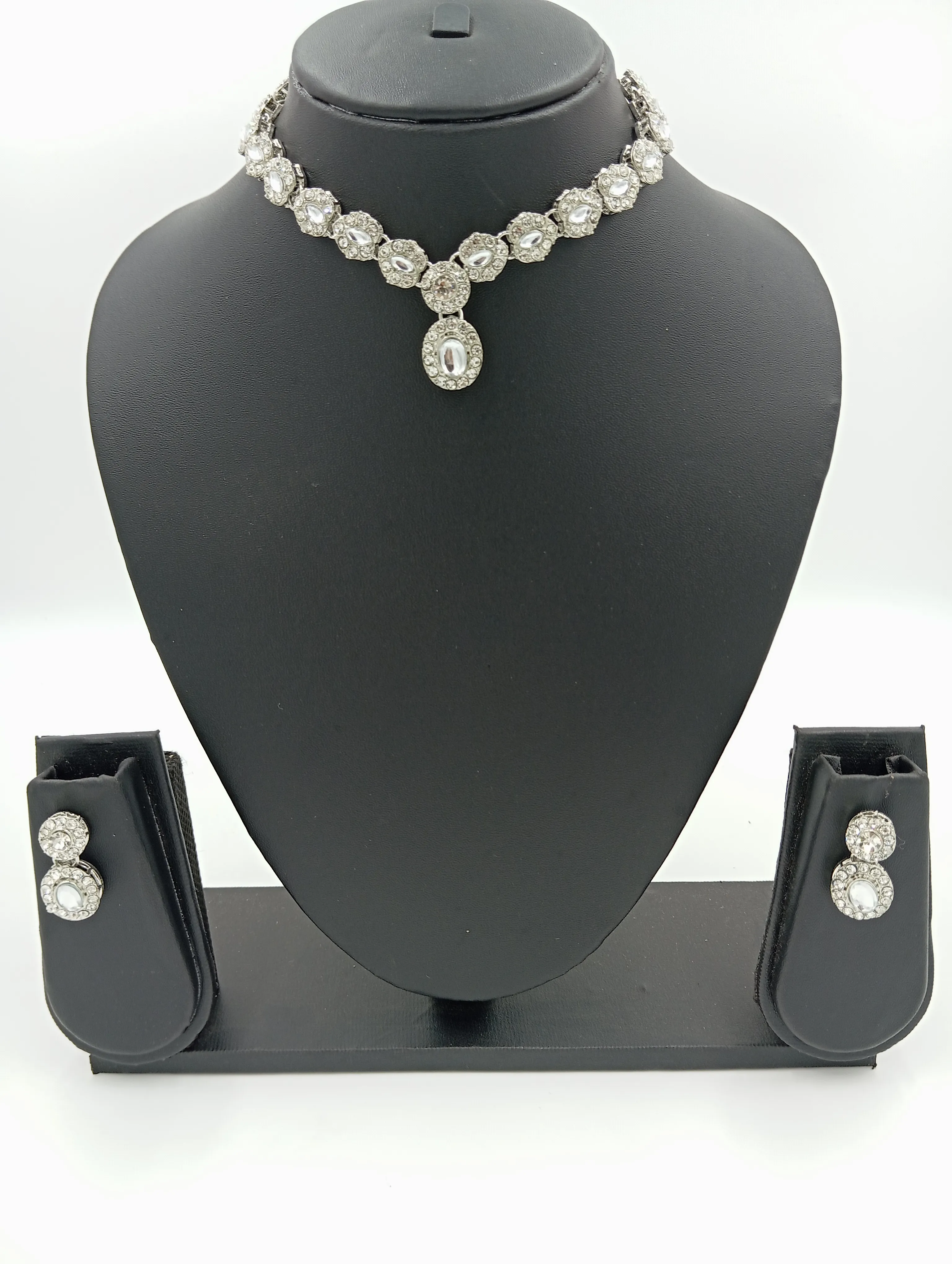 Crystal Necklace and Earring Set
