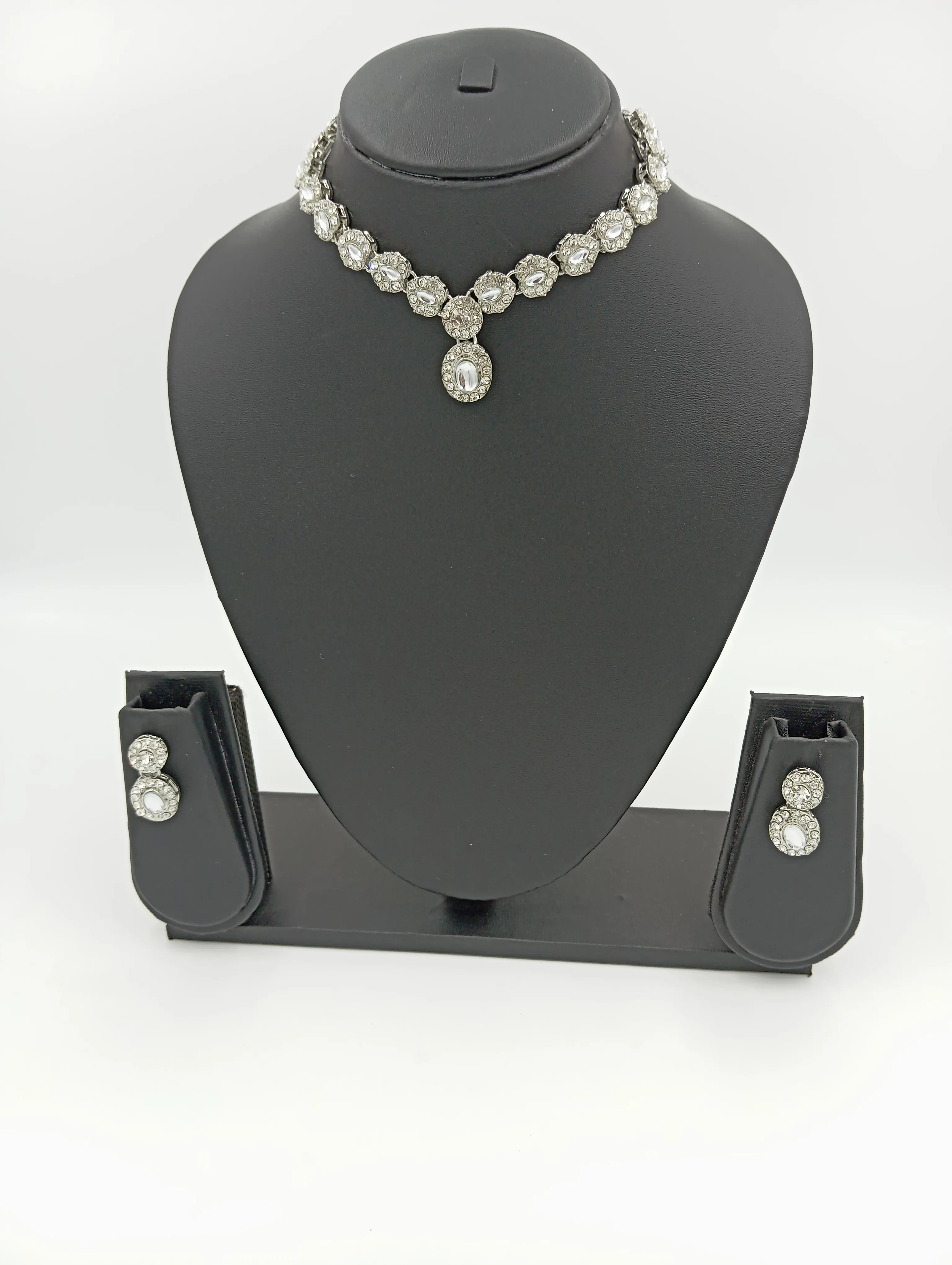 Crystal Necklace and Earring Set