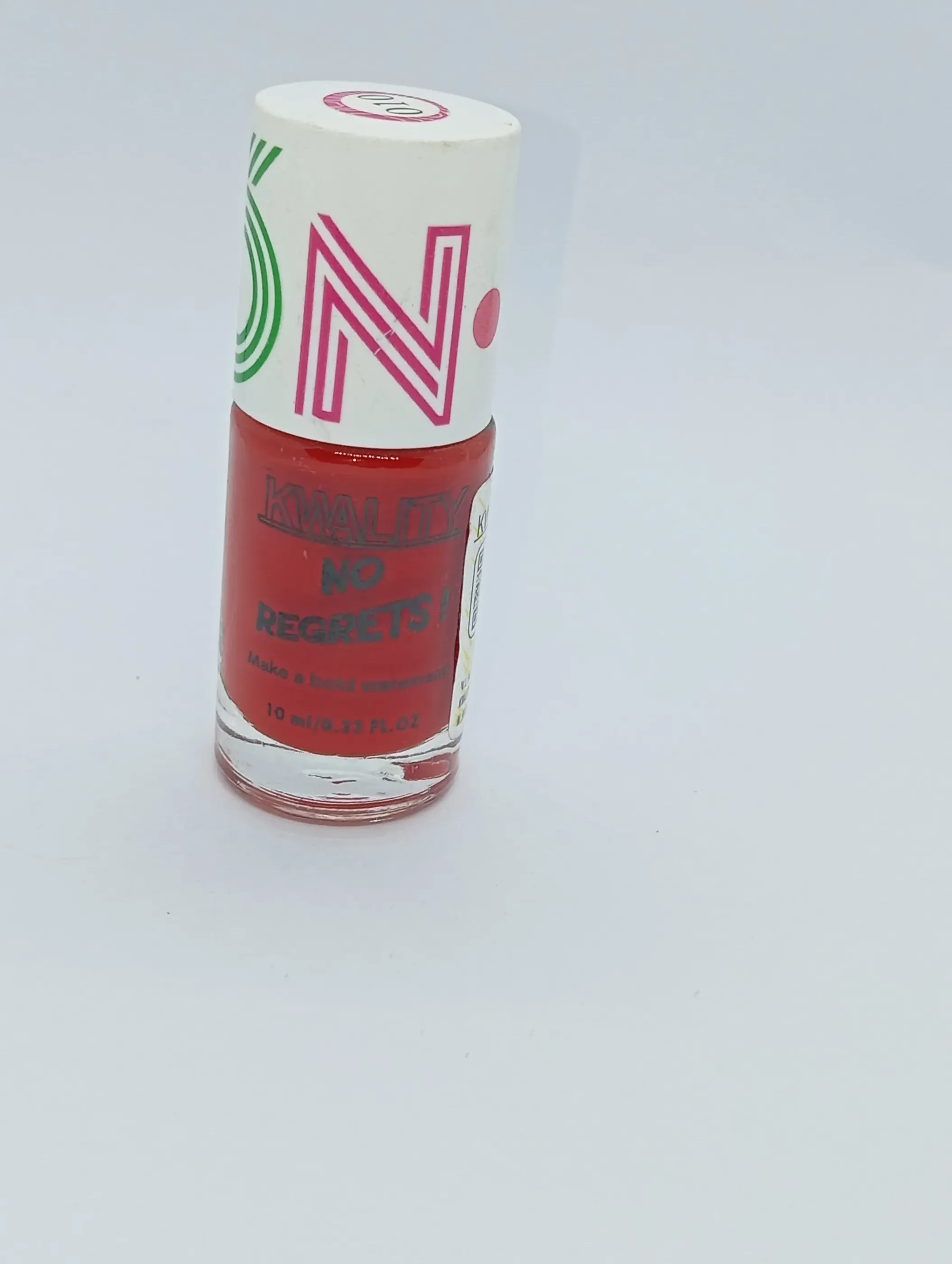 KWALITY No Regrets! Classic Red Nail Polish | Glossy Bold Finish | 10ml