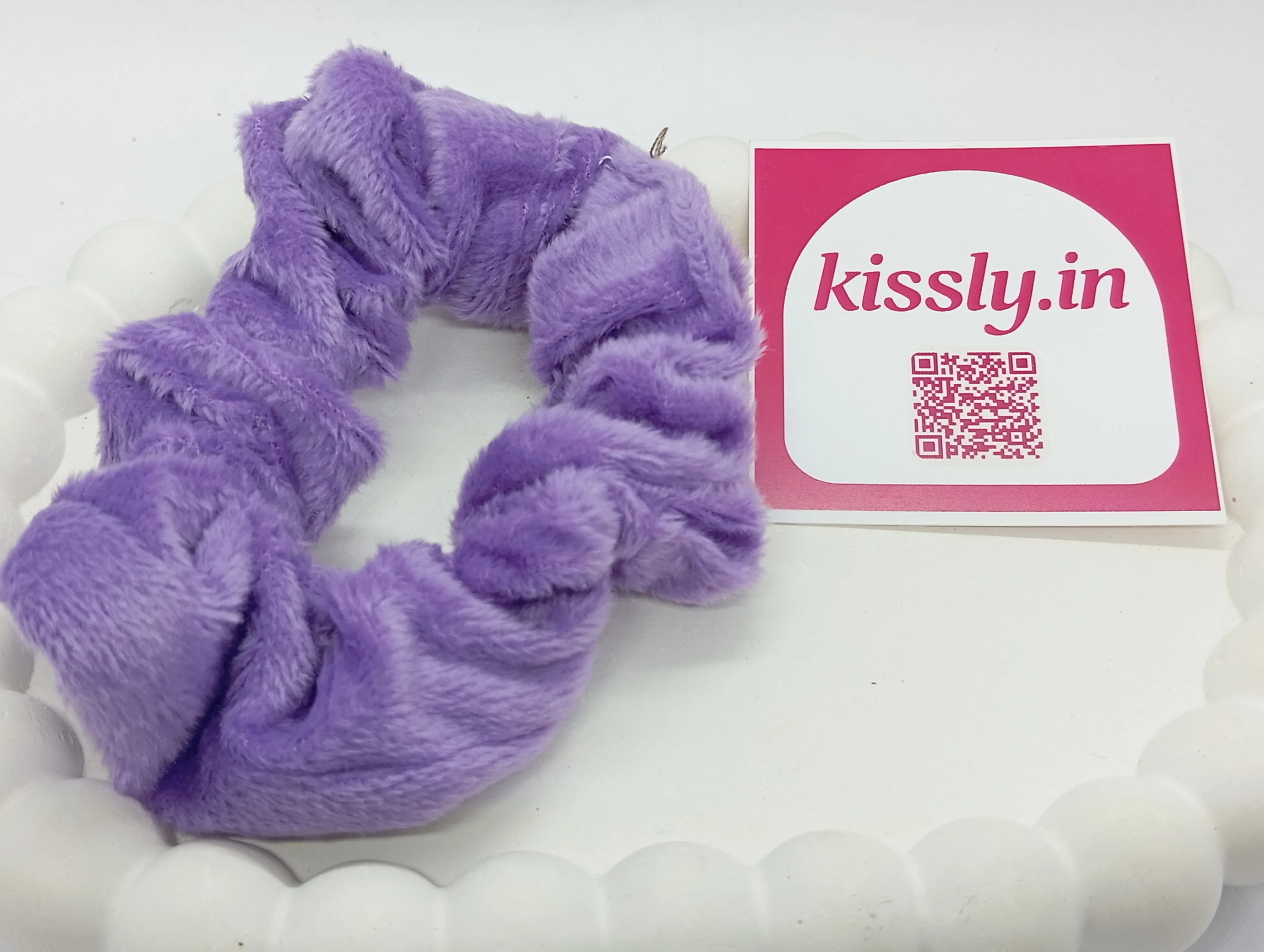 Fuzzy Hair Scrunchie
