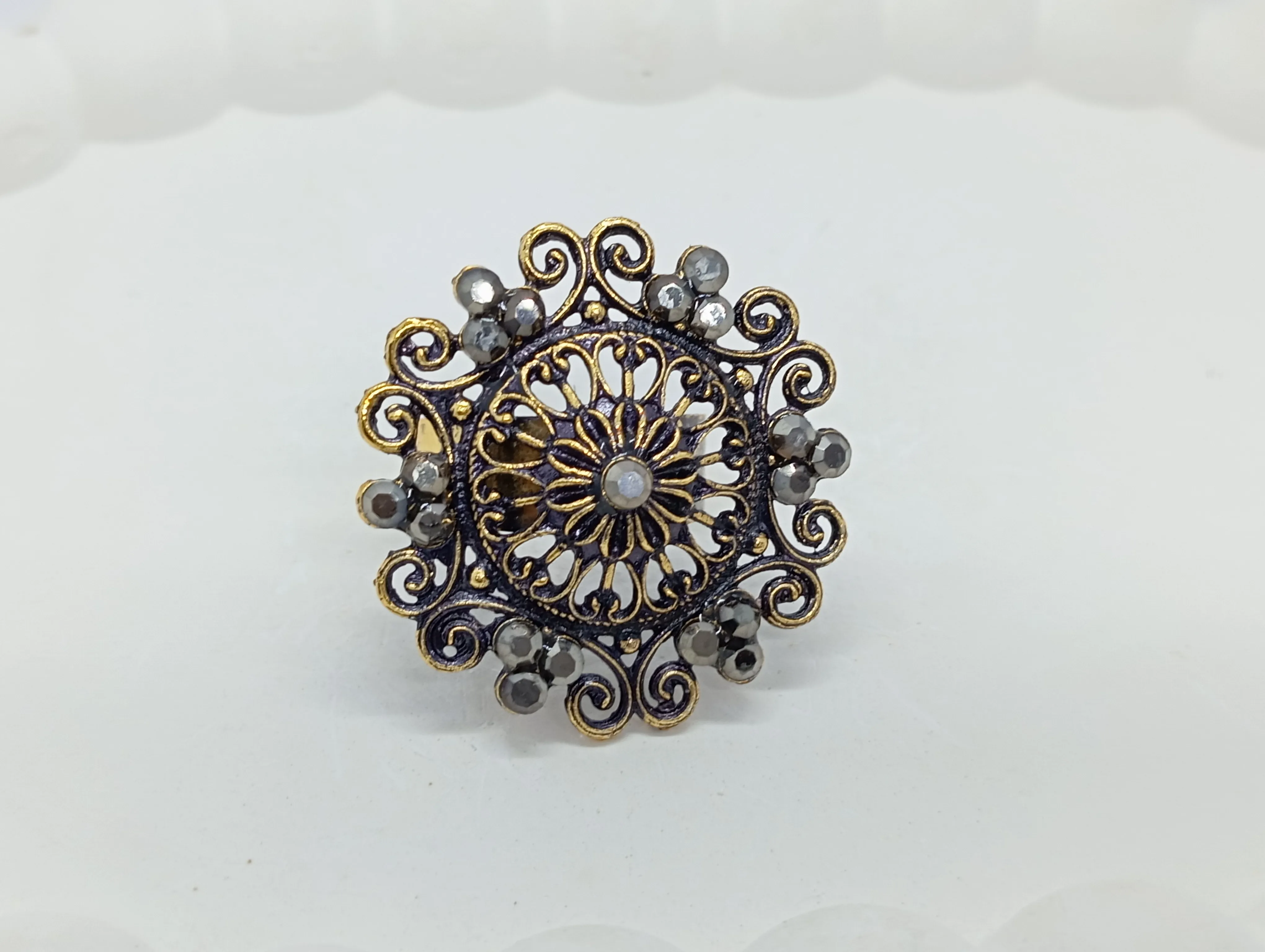 Antique Oxidized Ring