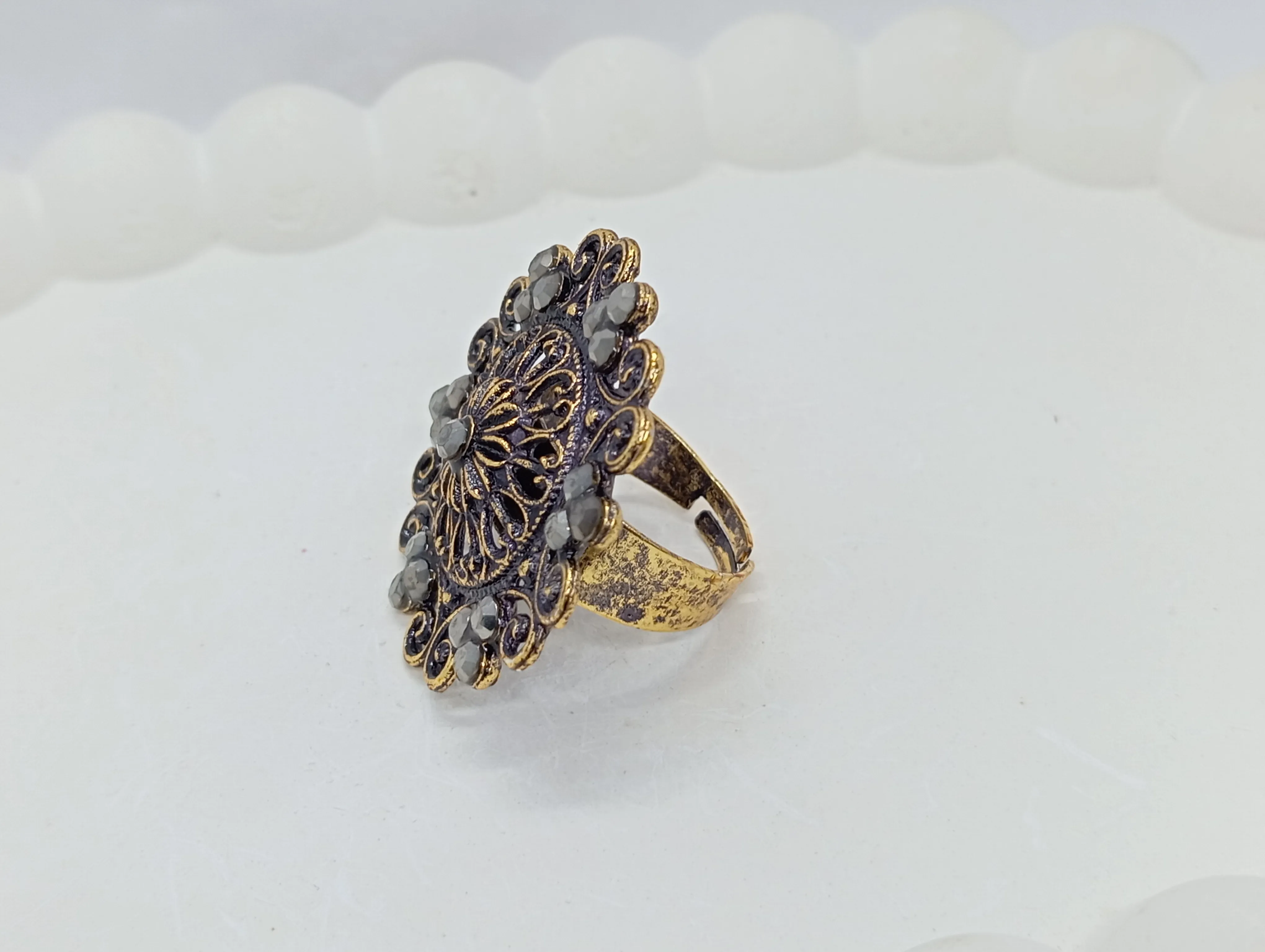 Antique Oxidized Ring