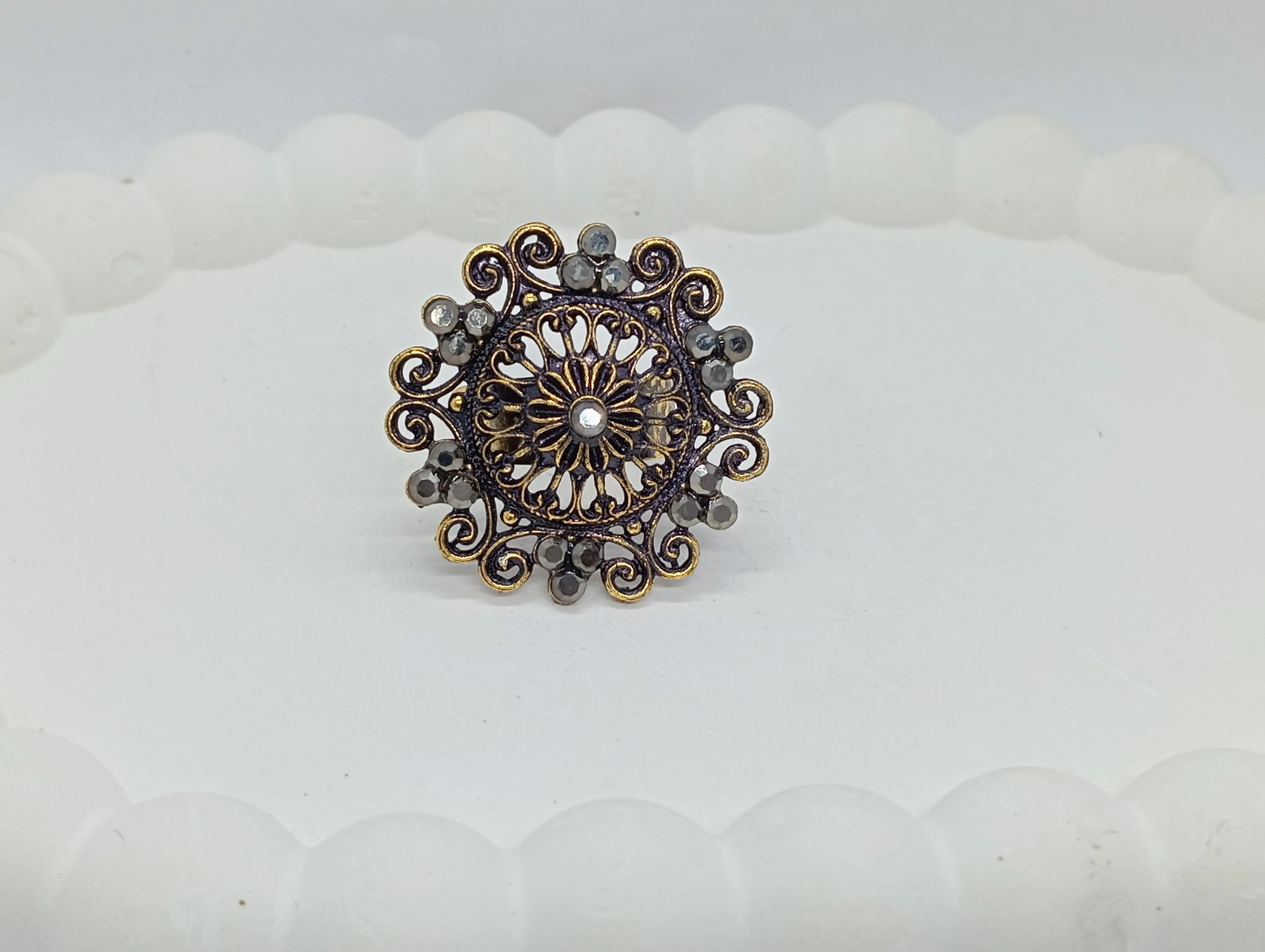 Antique Oxidized Ring