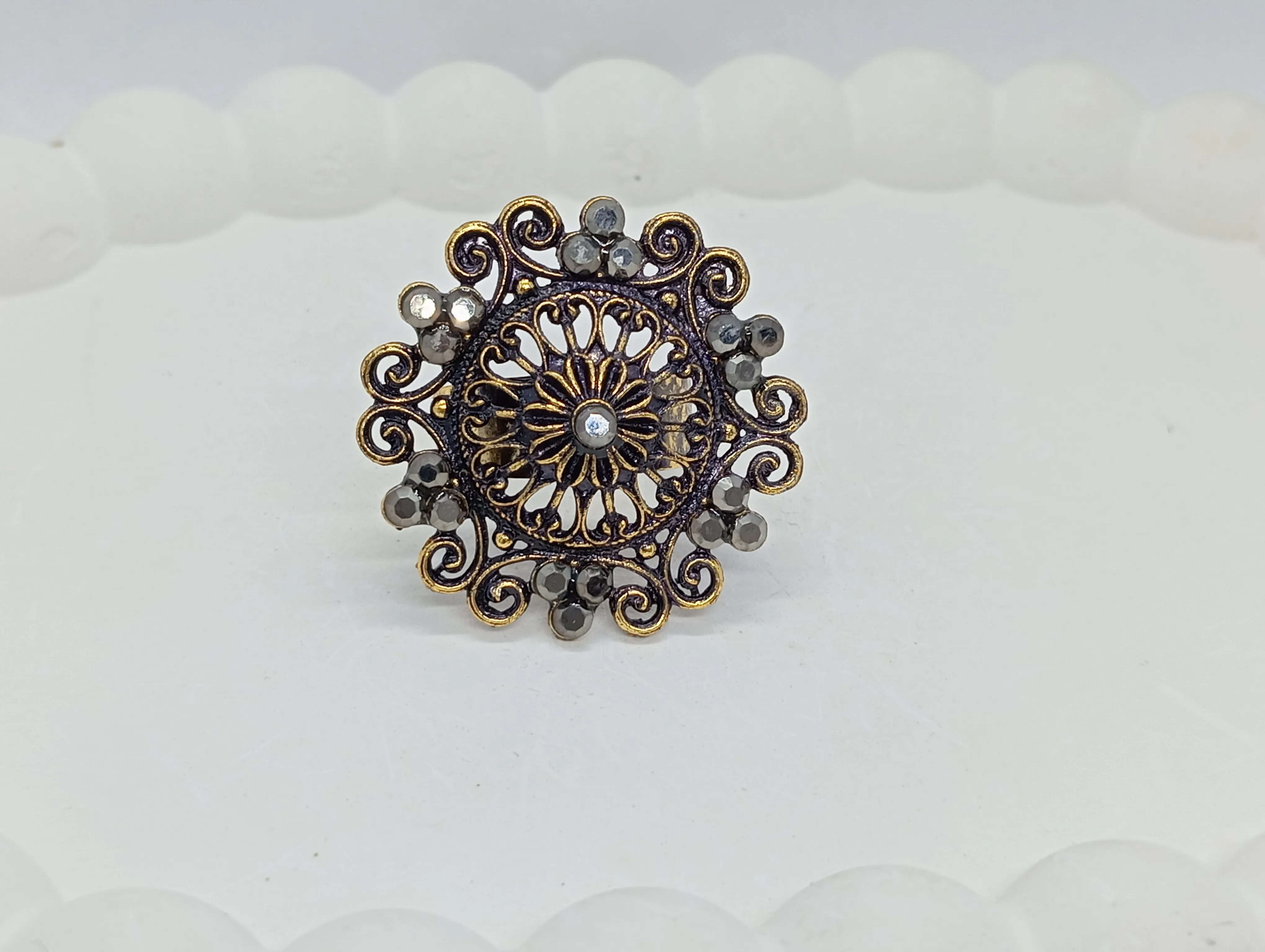 Antique Oxidized Ring