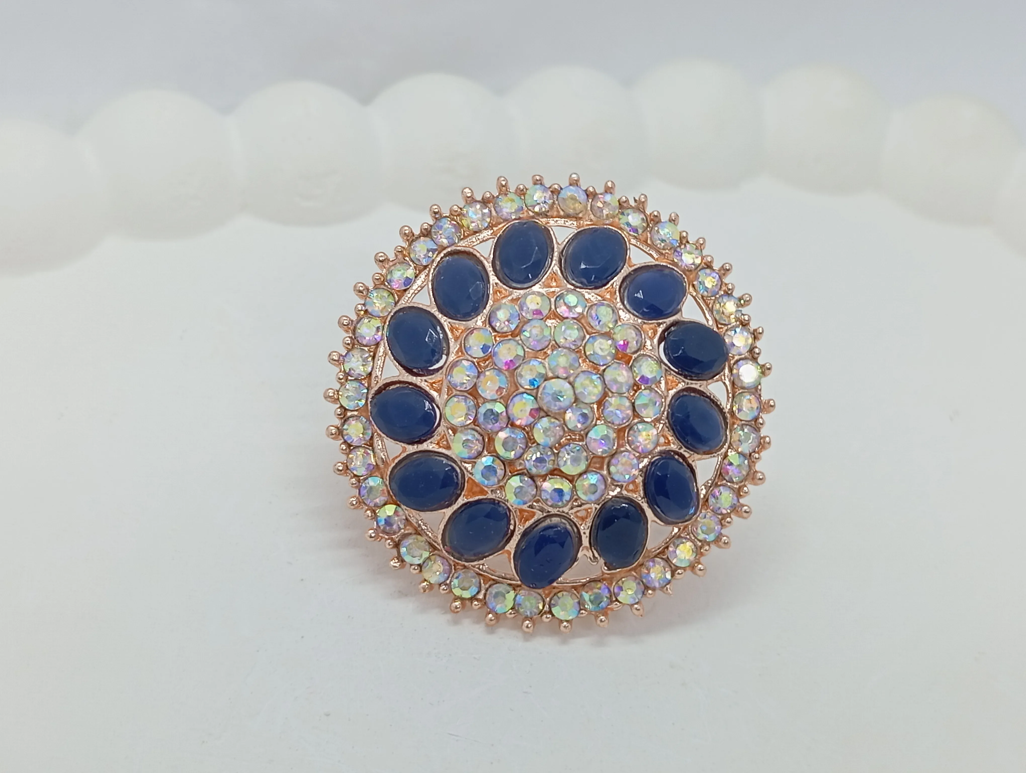 Blue Stone Studded Ring