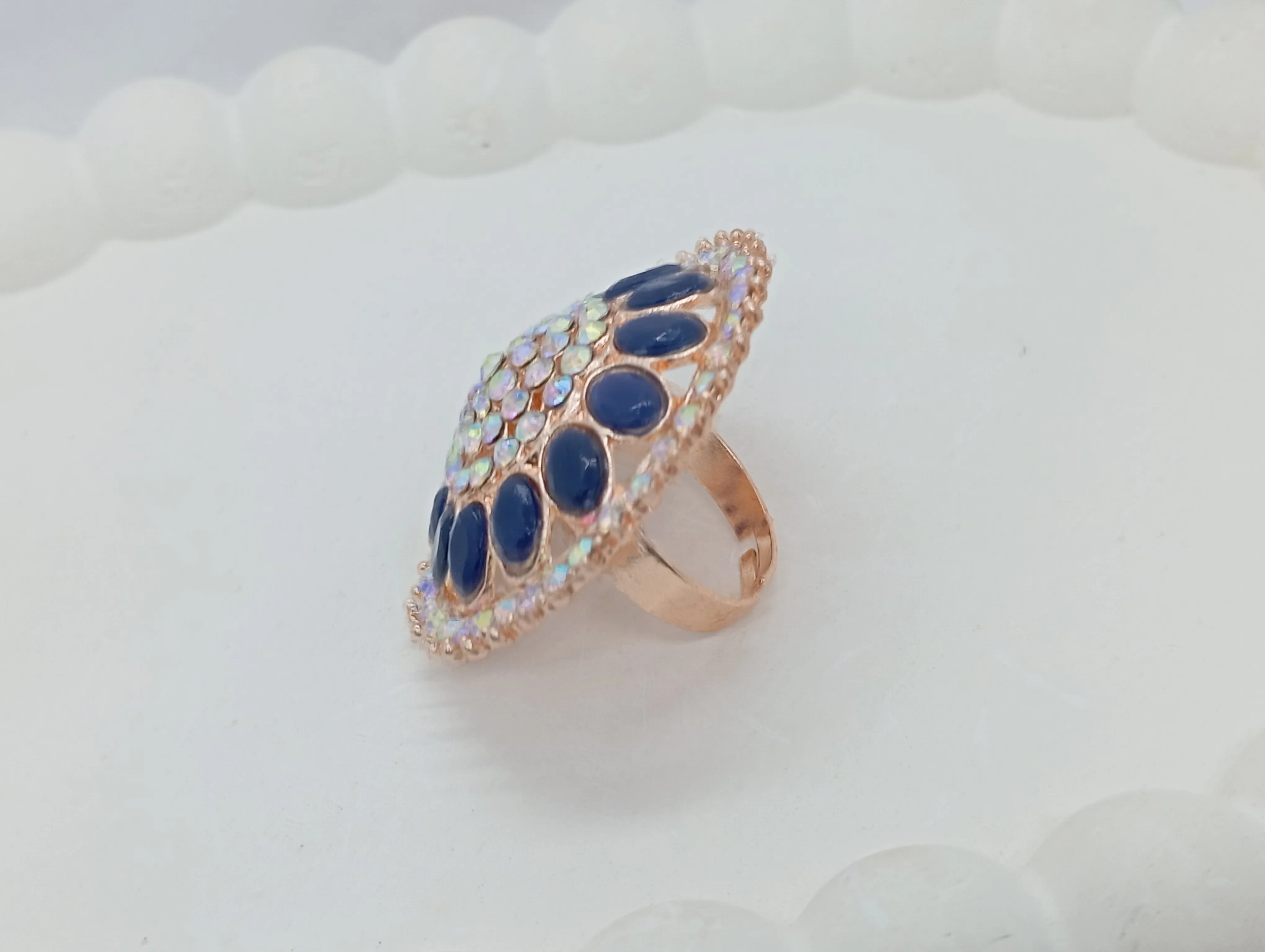 Blue Stone Studded Ring