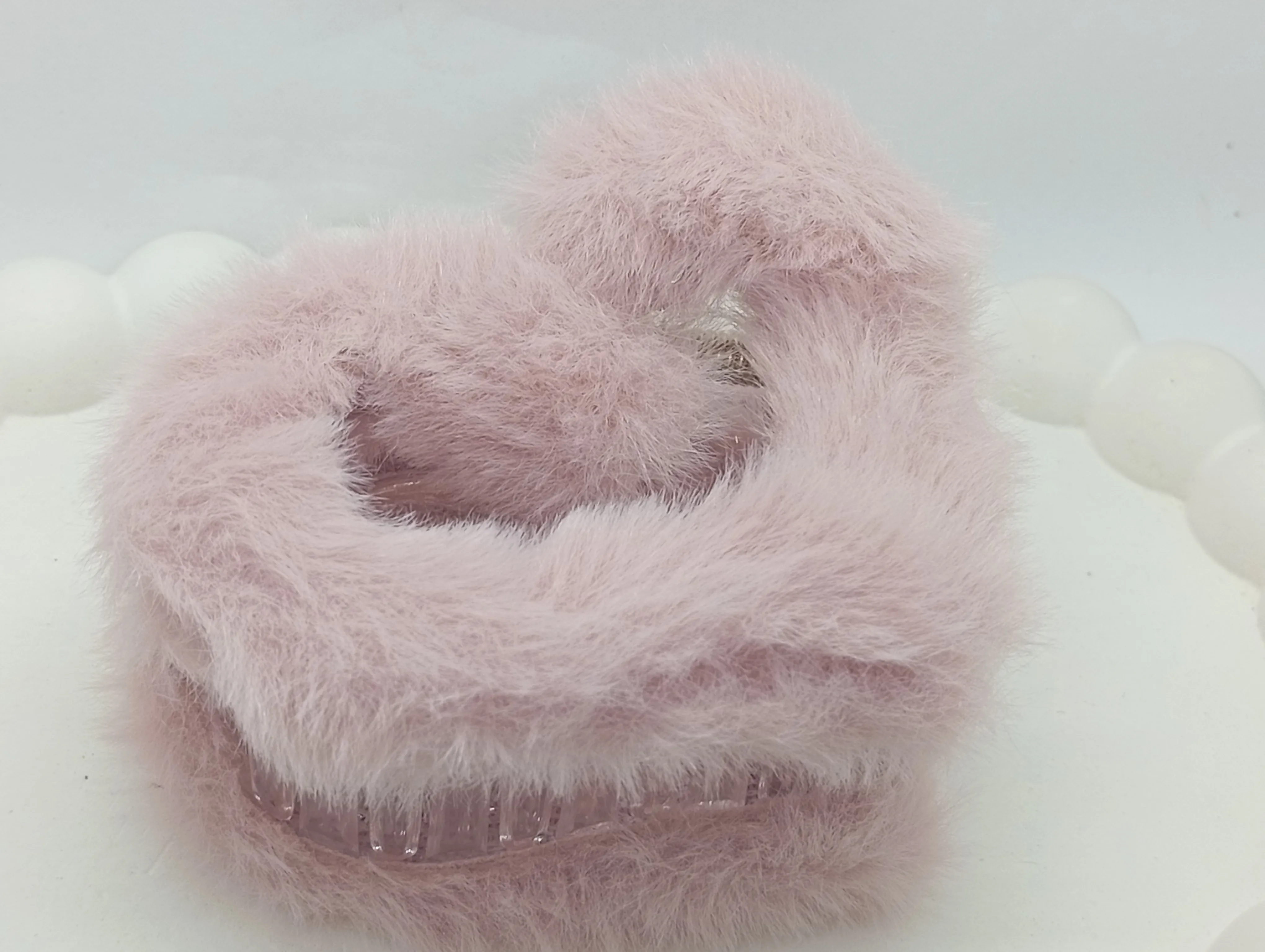 Faux Fur Hair Claw Clip