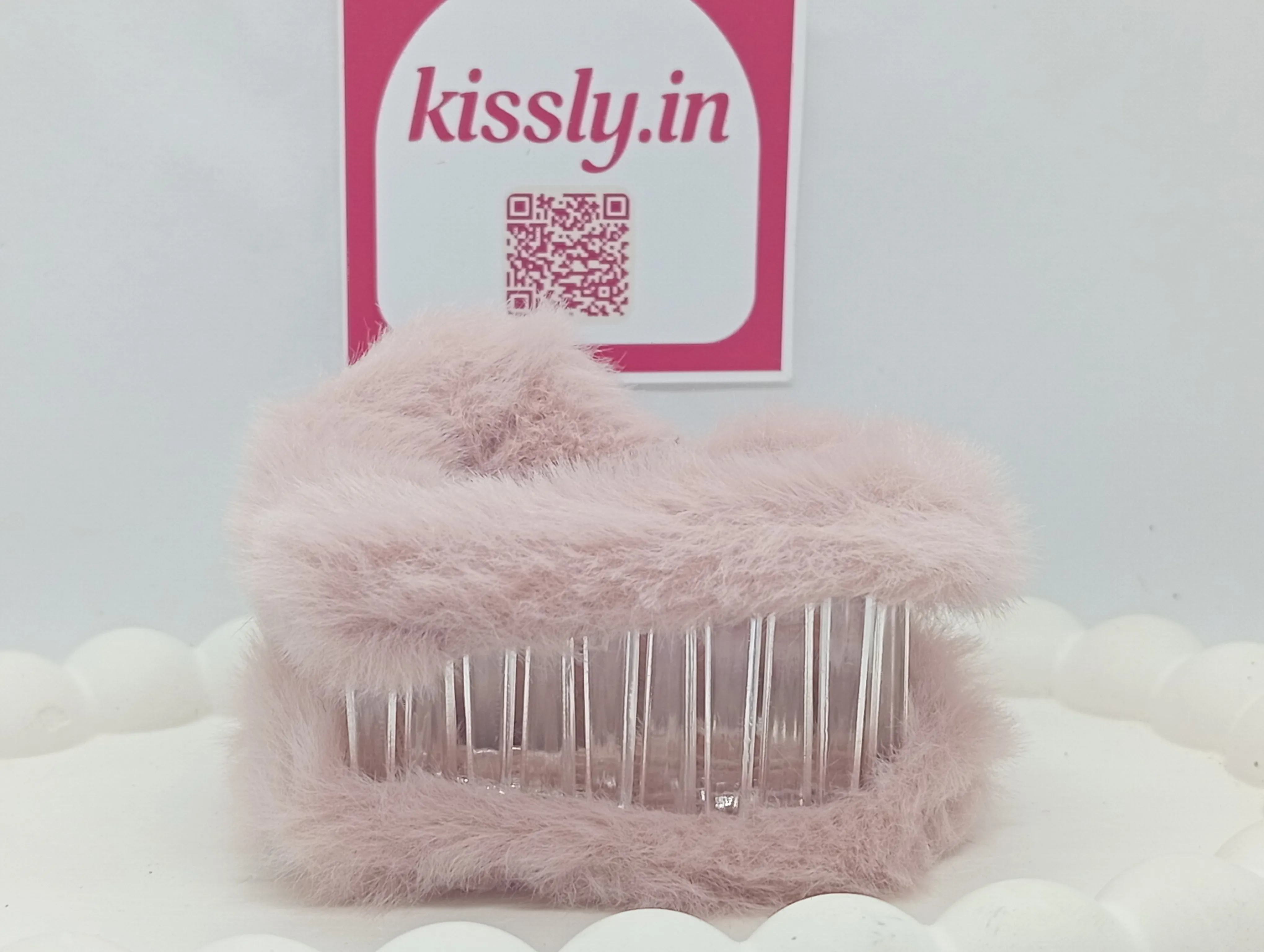 Faux Fur Hair Claw Clip