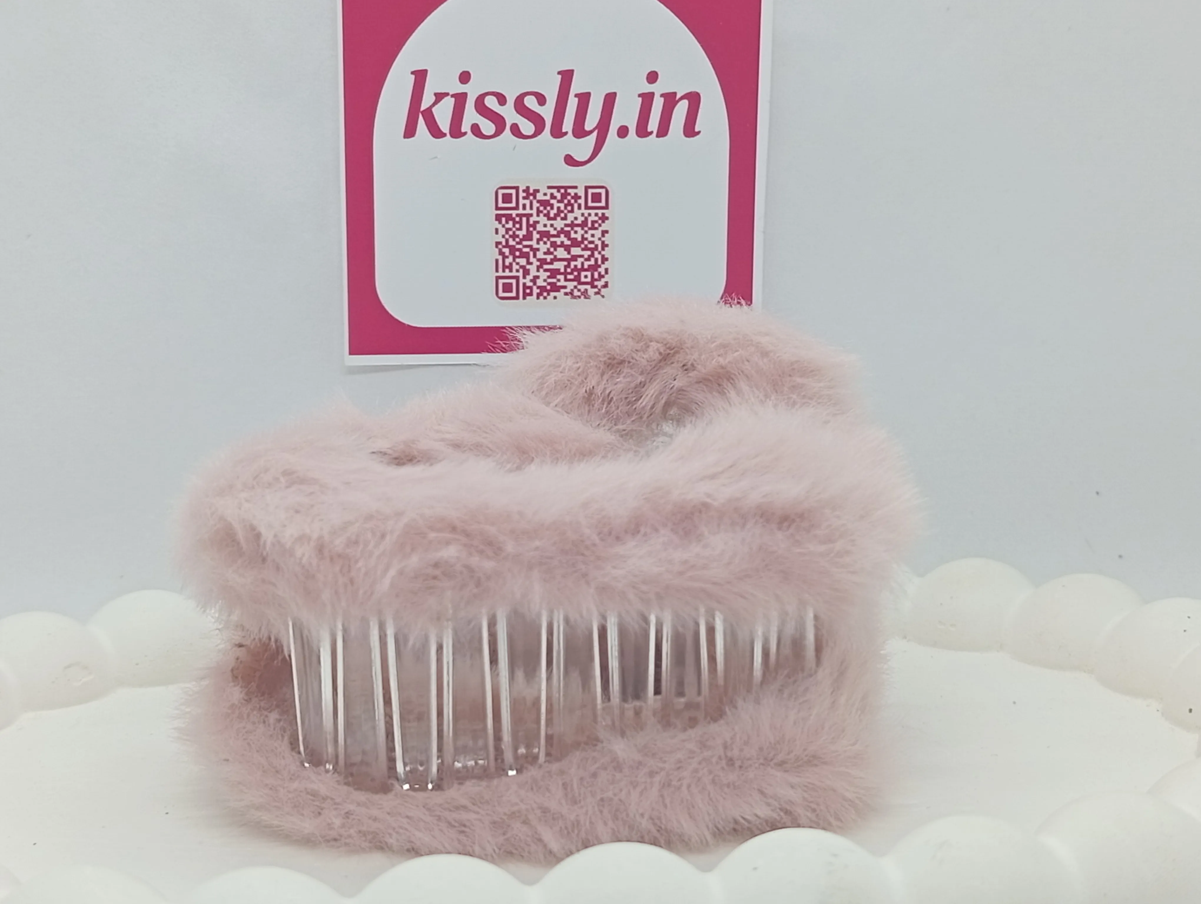 Faux Fur Hair Claw Clip